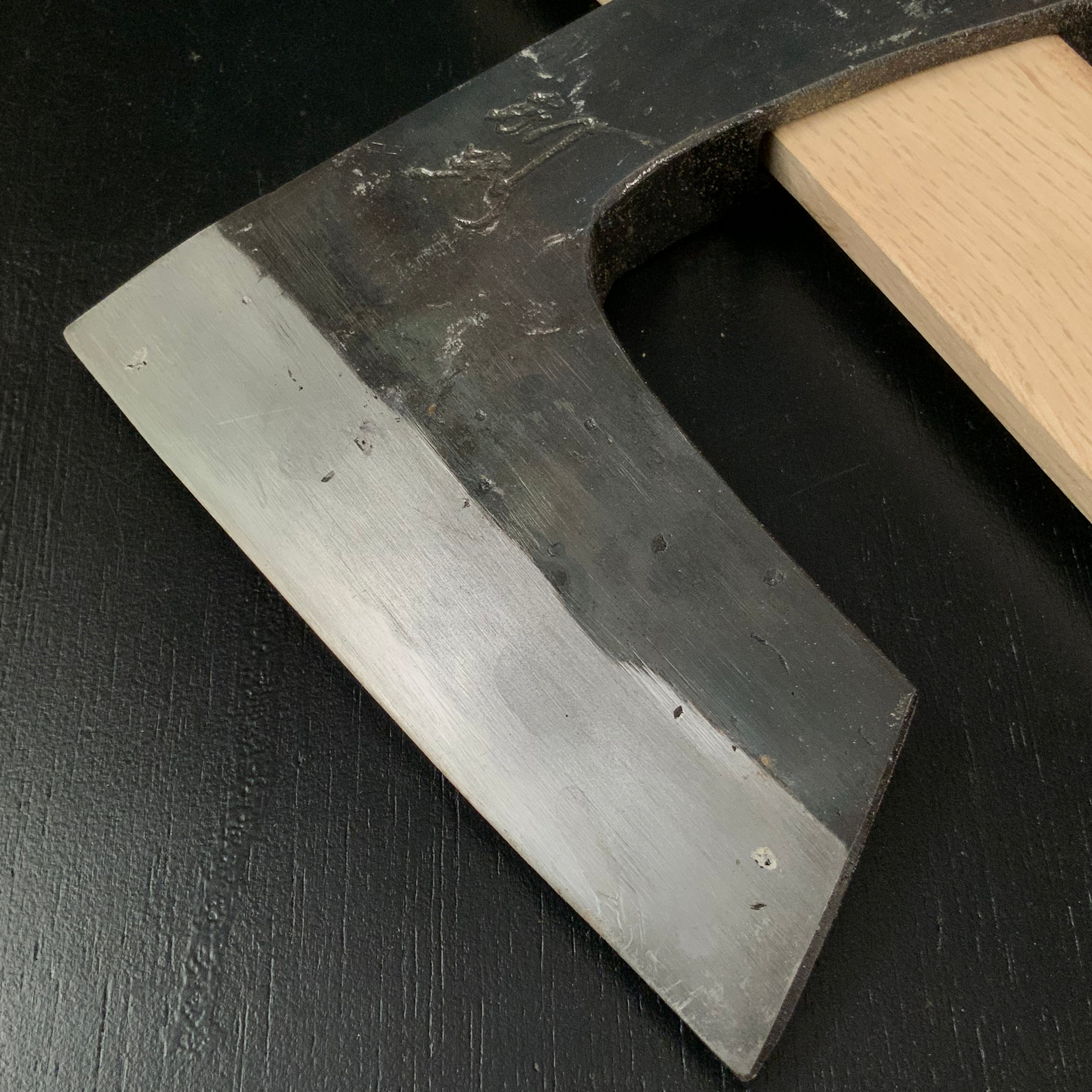 #Mk16 Old stock Japanese Carpenter's Axe 掘出し物 鉞 木割り斧 Masakari