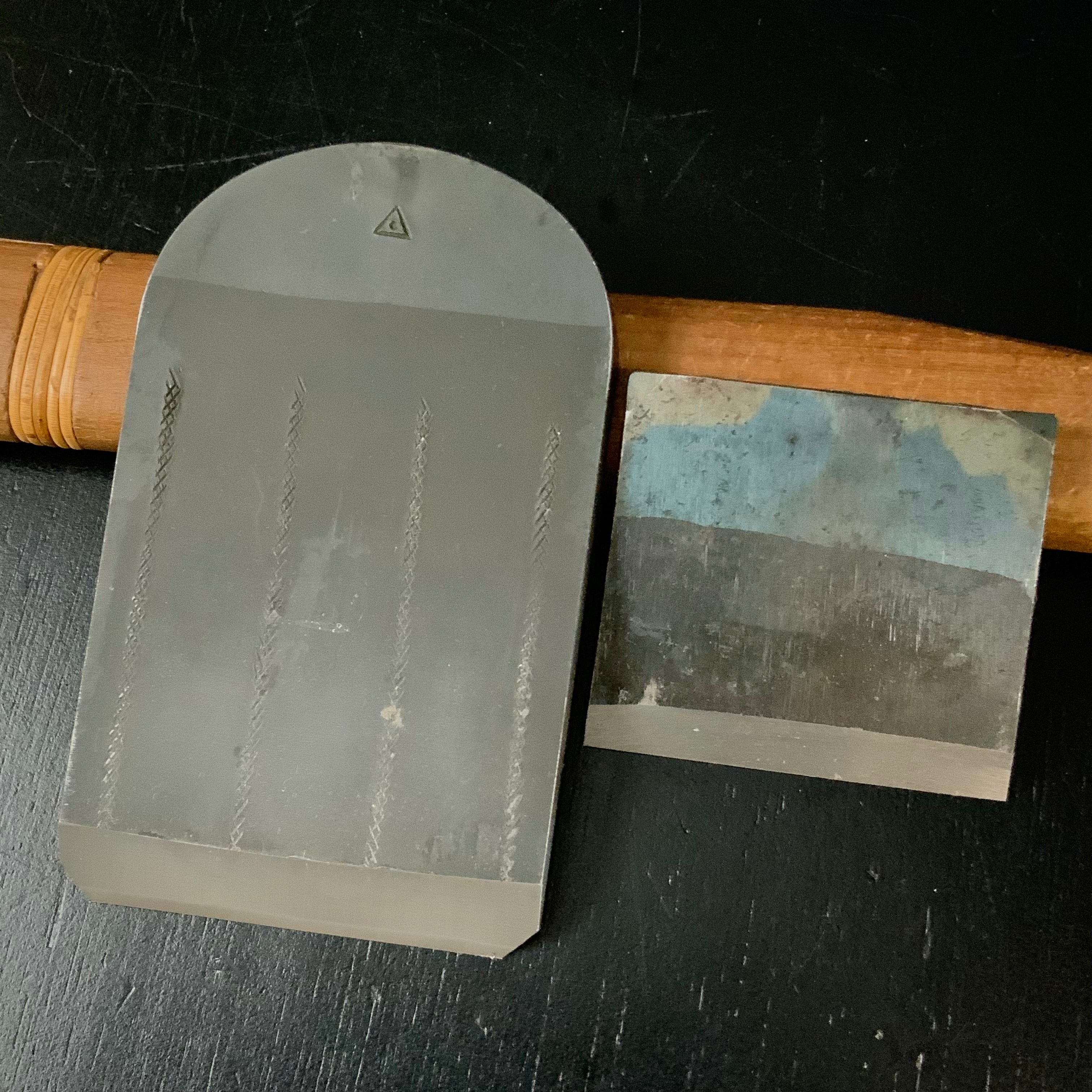 Old stock Hatsuhiro Smoothing Plane (Kanna) △ triangular stamp 掘出し物 初弘 △ 仕上鉋 70mm