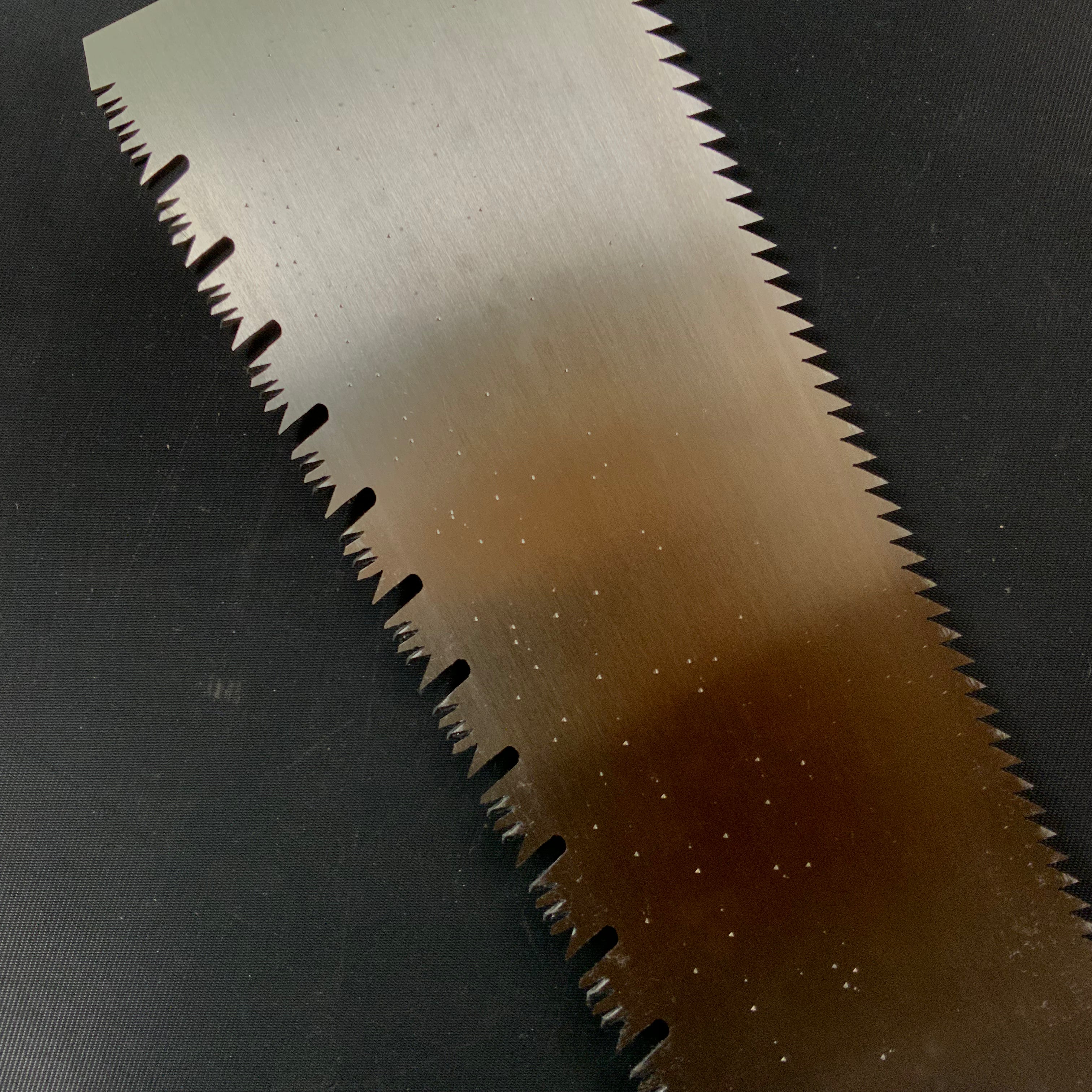 #76 Nagakatsu Double Edge (Ryoba) Saw with Eddy Type Handles For Hard Wood 長勝鋸 両刃鋸 渦巻き柄 広葉材用 225mm