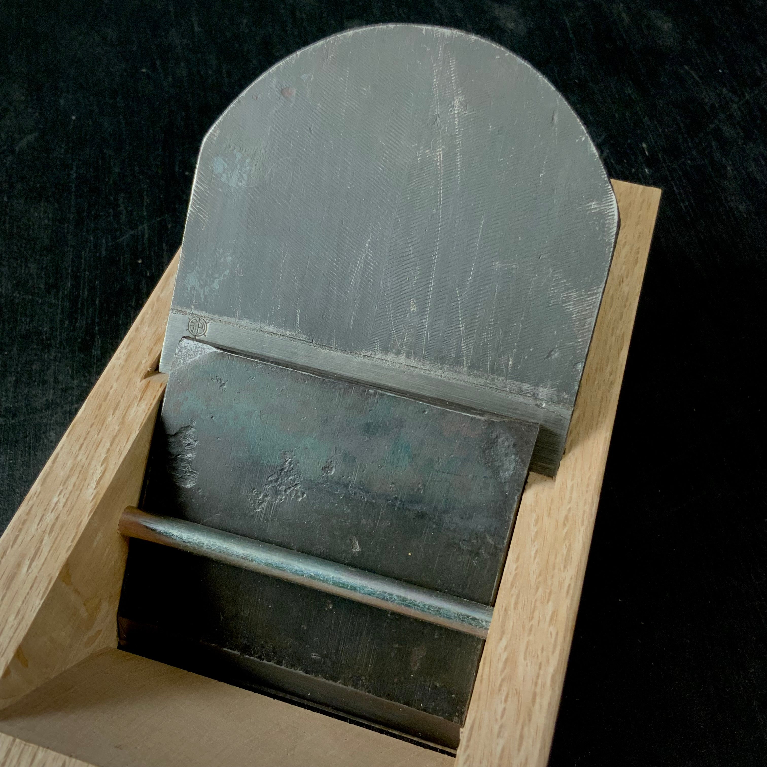 Old stock2 Yabane Smoothing Plane (Kanna) by Ishido Master 石堂輝秀作 矢羽根 仕上げ鉋 70mm