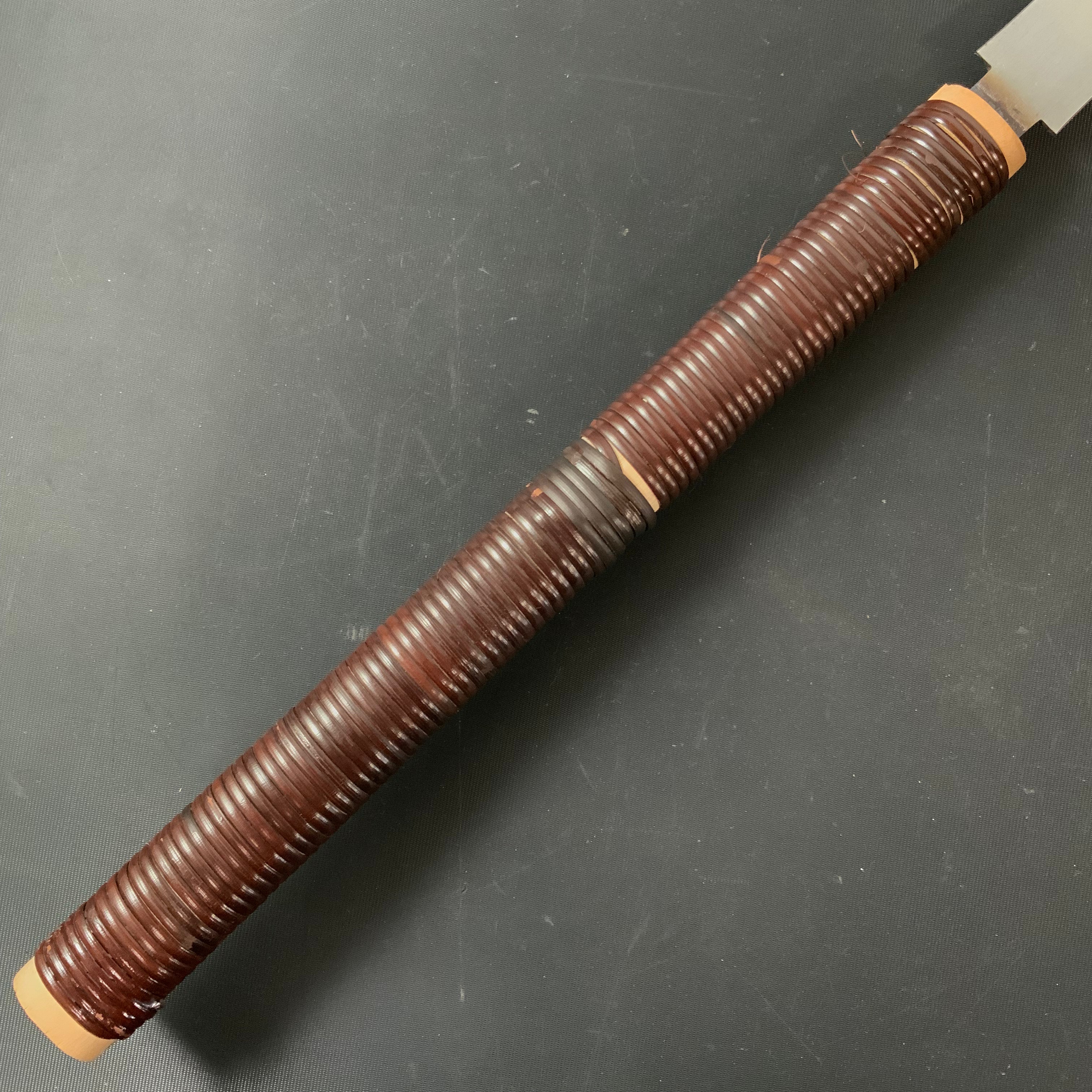 #76 Nagakatsu Double Edge (Ryoba) Saw with Eddy Type Handles For Hard Wood 長勝鋸 両刃鋸 渦巻き柄 広葉材用 225mm