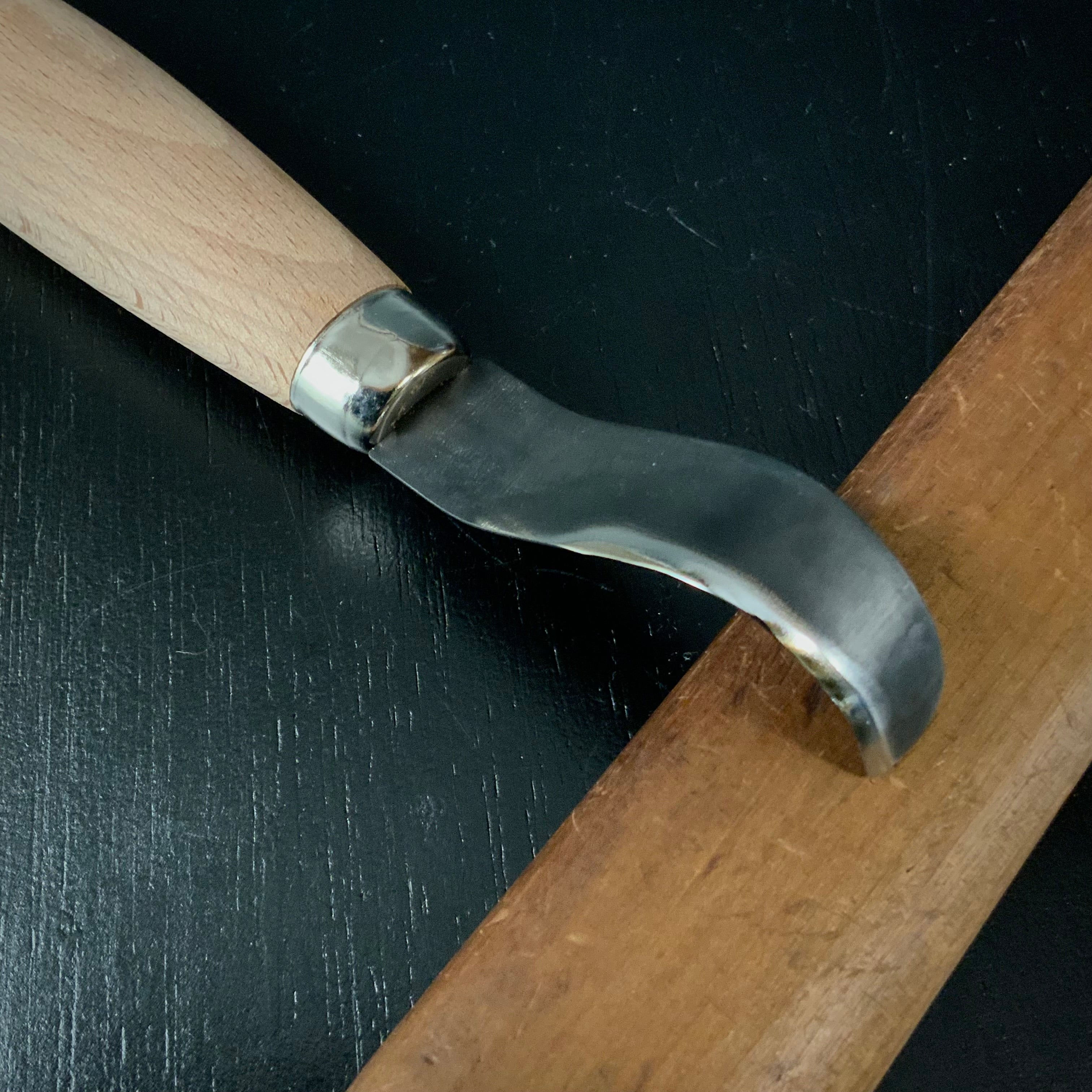 Heijoshin Michi cutlery chisel hook knife / 平常心 道 カトラリー細工のみ フックナイフ