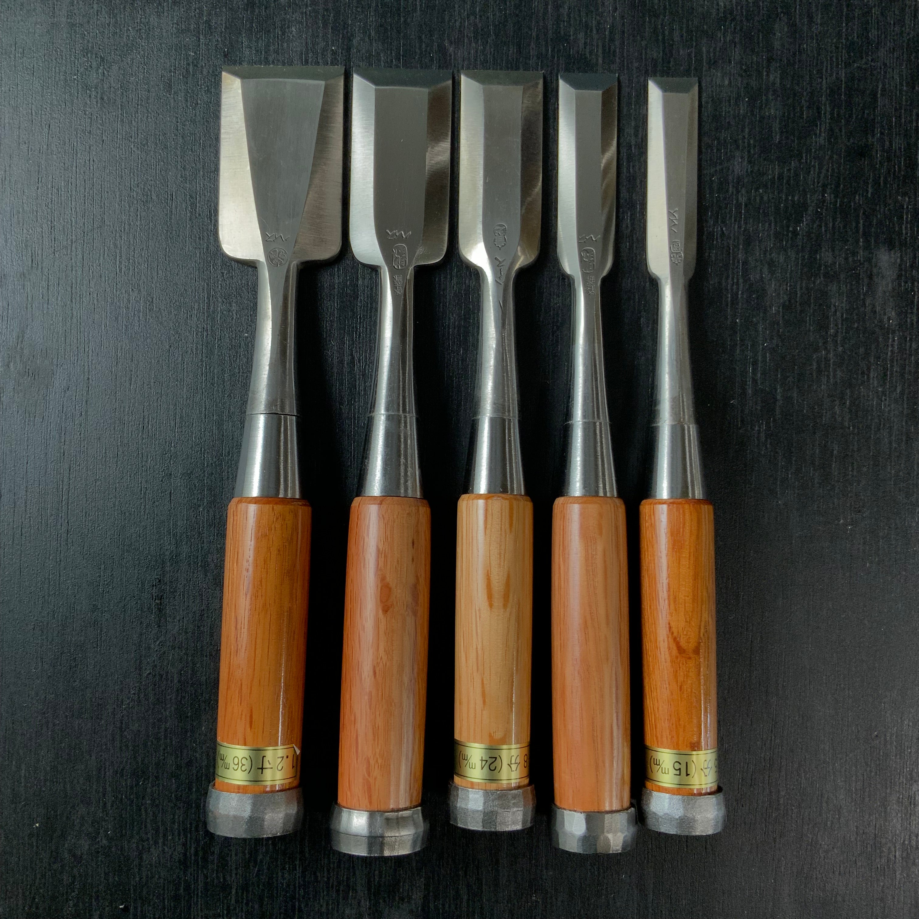 #2 High-Speed Steel Bench chisels chisels set ハイス 追入組鑿 Oirenomi 5本組