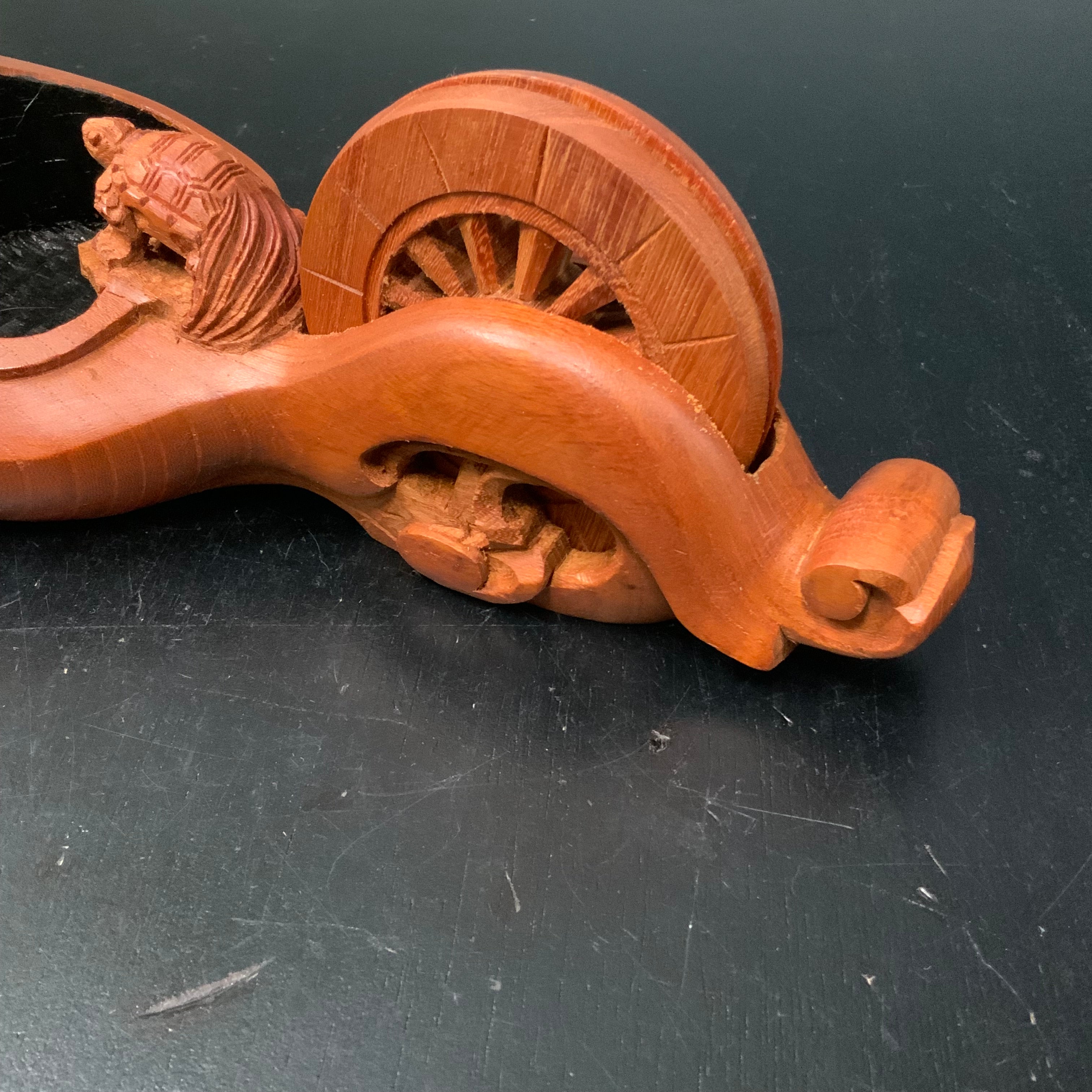 #ST54 Japanese Carpenter Ink Pot Traditional Measuring Tools Sumitsubo 墨壺 欅 250mm