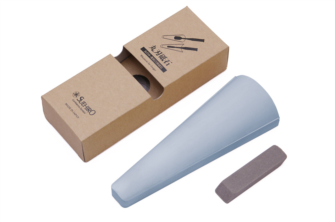 Suehiro Whetstone for Gouges chisels 末広 丸刃用砥石 #280 #1000 #4000 For Gouge Chisels 内丸鑿用