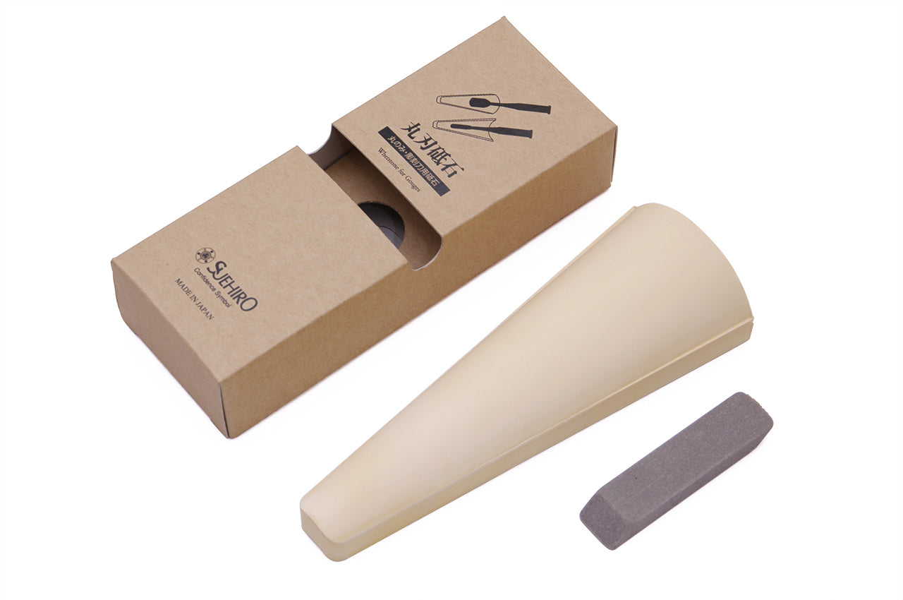 Suehiro Whetstone for Gouges chisels 末広 丸刃用砥石 #280 #1000 #4000 For Gouge Chisels 内丸鑿用