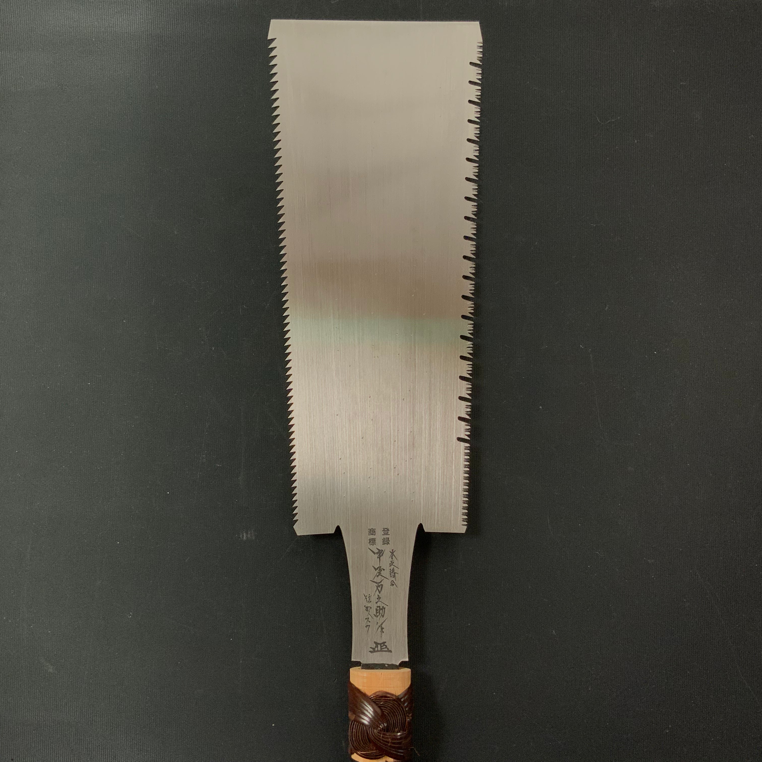 #80 Nagakatsu Double Edge (Ryoba) Saw with Eddy Type Handles For Soft Wood 長勝鋸 両刃鋸 渦巻き柄 針葉材用 270mm