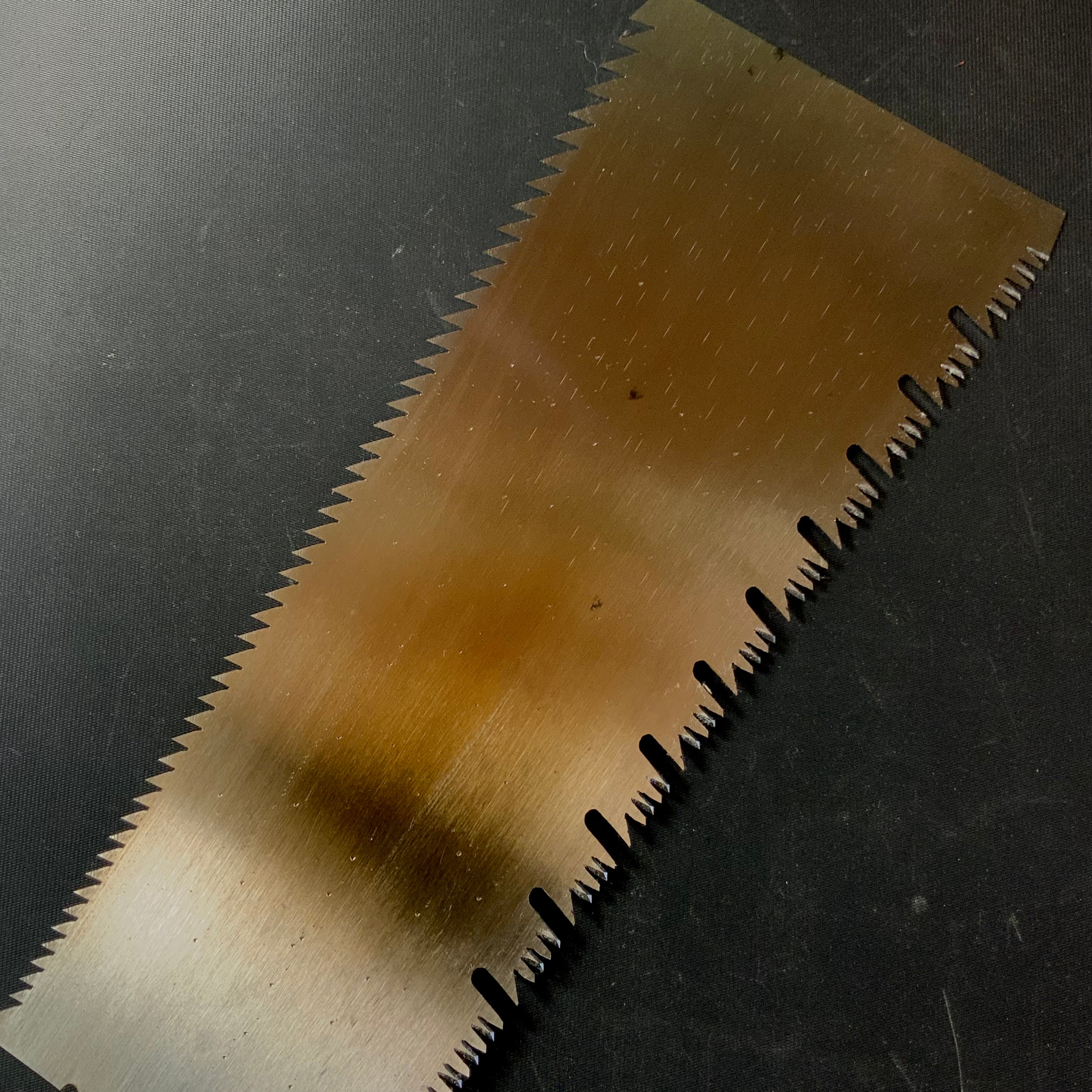 #112 Nagakatsu Double Edge Saw with Eddy Type Handles set by Kurashige 長勝鋸 渦巻き柄 両刃鋸 295mm