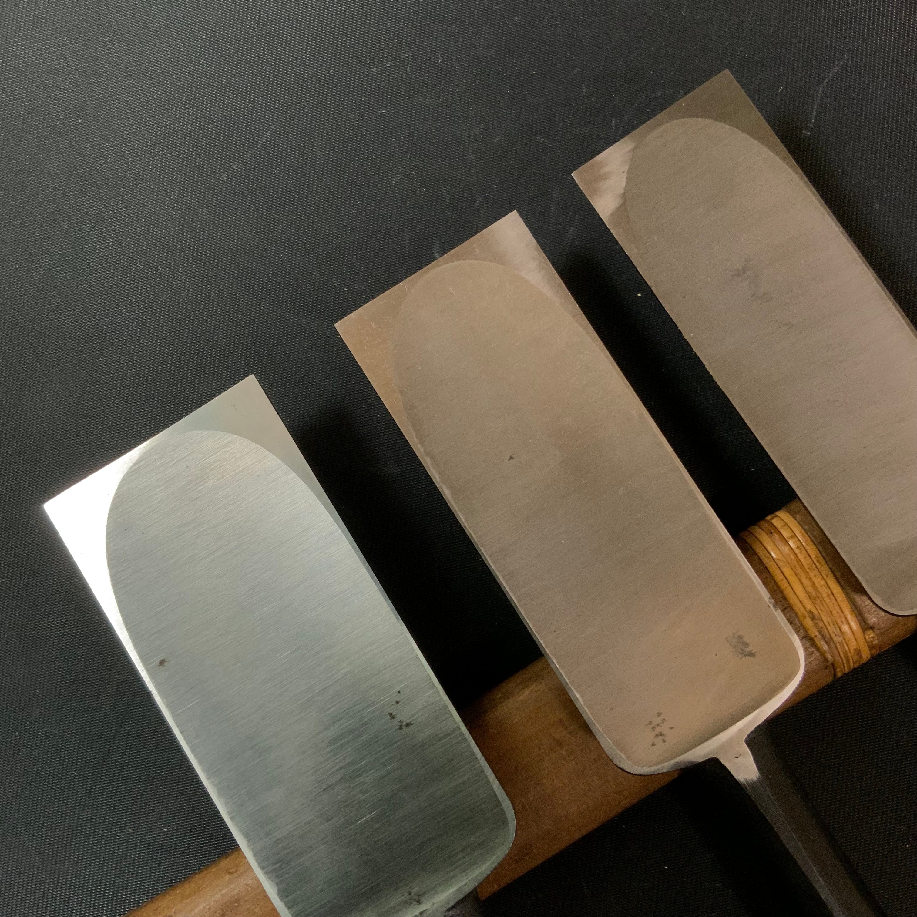 Old stock Kuniaki Slick Chisels (Anayanomi) 掘り出し物 國明作 穴屋鑿 30,42,48mm
