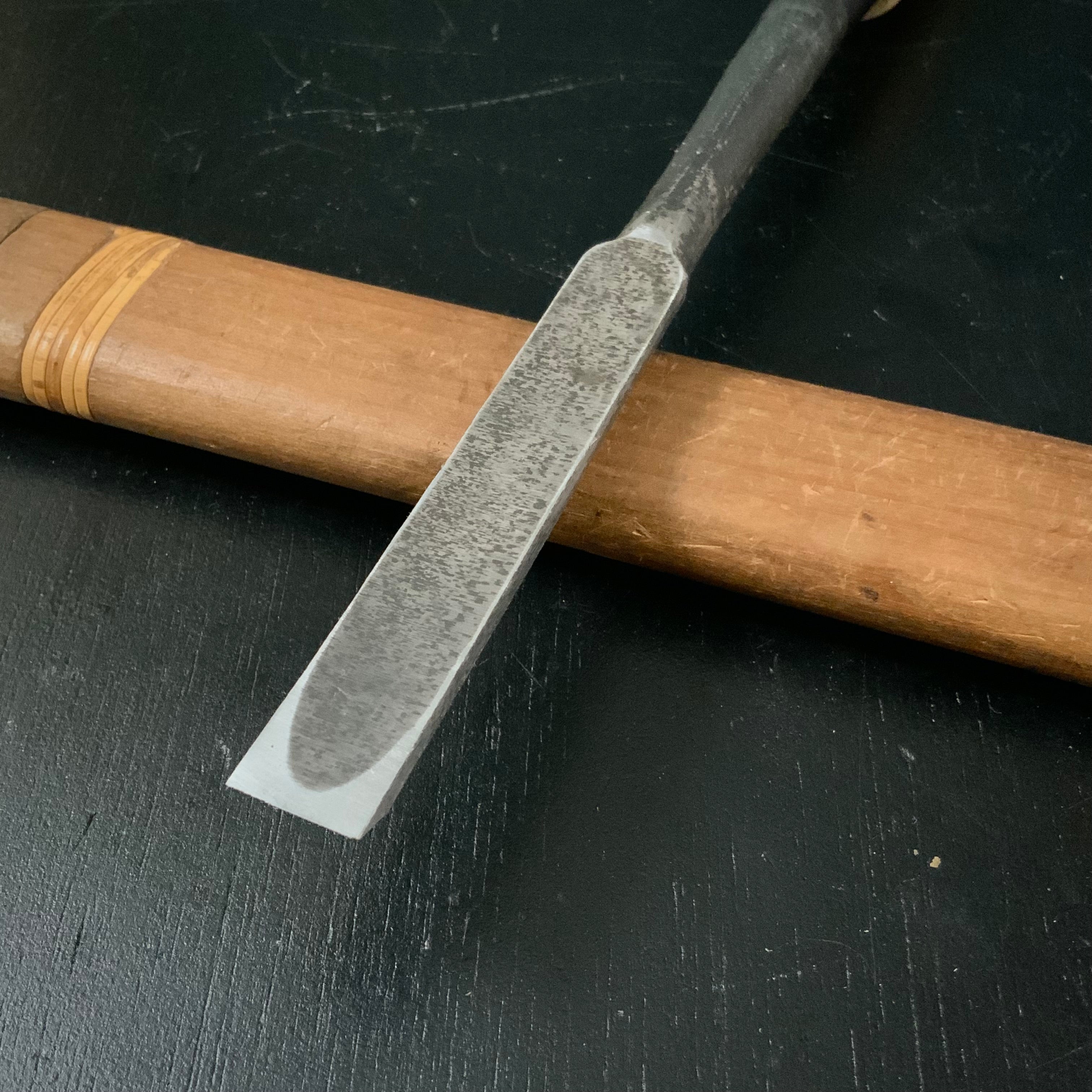 kanetake Longneck Timber chisel / カネ武 首長厚鑿 15mm Atsunomi