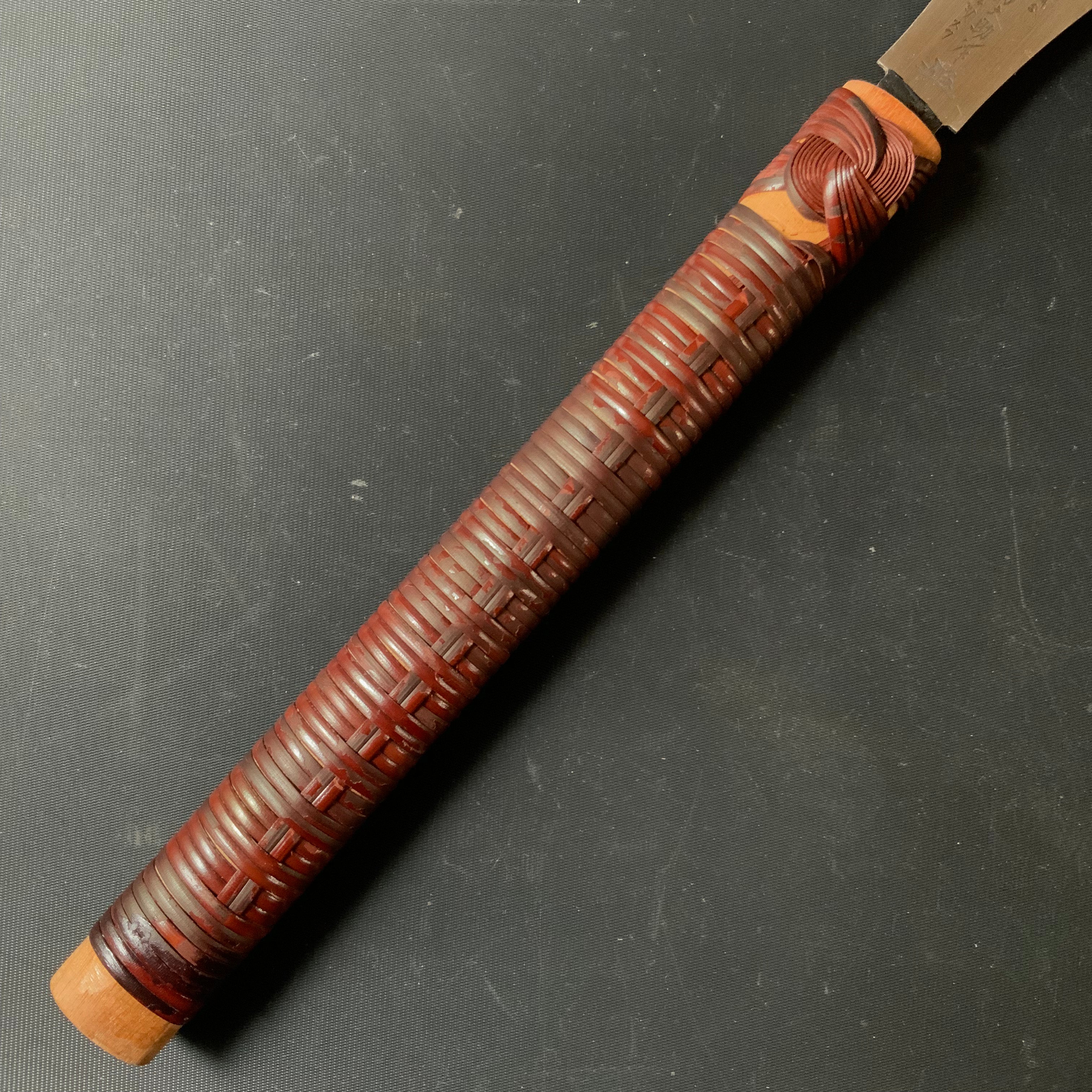 #R37 Nagakatsu Double Edge (Ryoba) Saw with Eddy Type Handles set 長勝鋸 両刃鋸 渦巻き柄 針葉材用 210mm