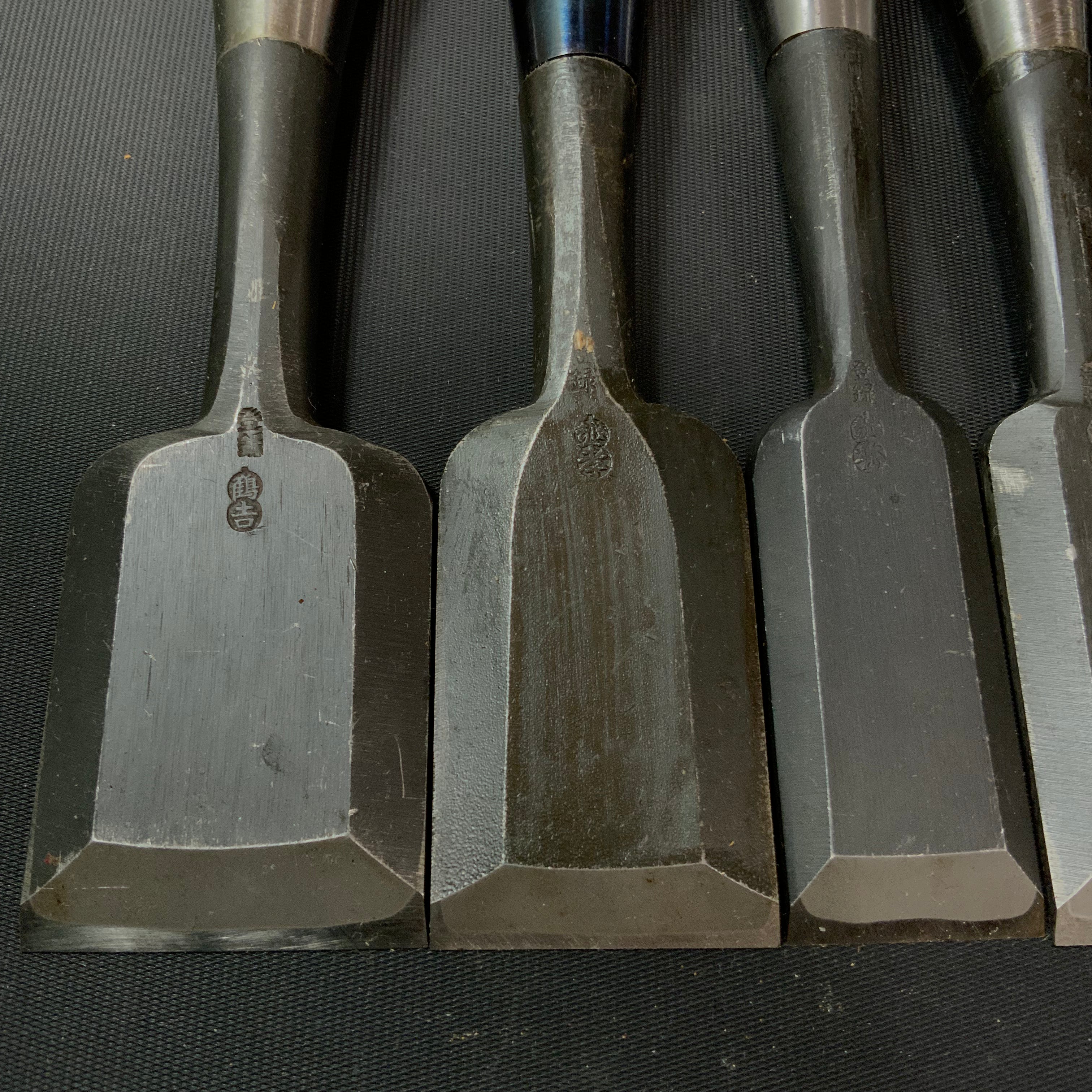 #M142 Mixed set for beginner Bench chisels set by unknown smith バラ鑿合わせ 初心者におすすめ 追入組鑿作者不明