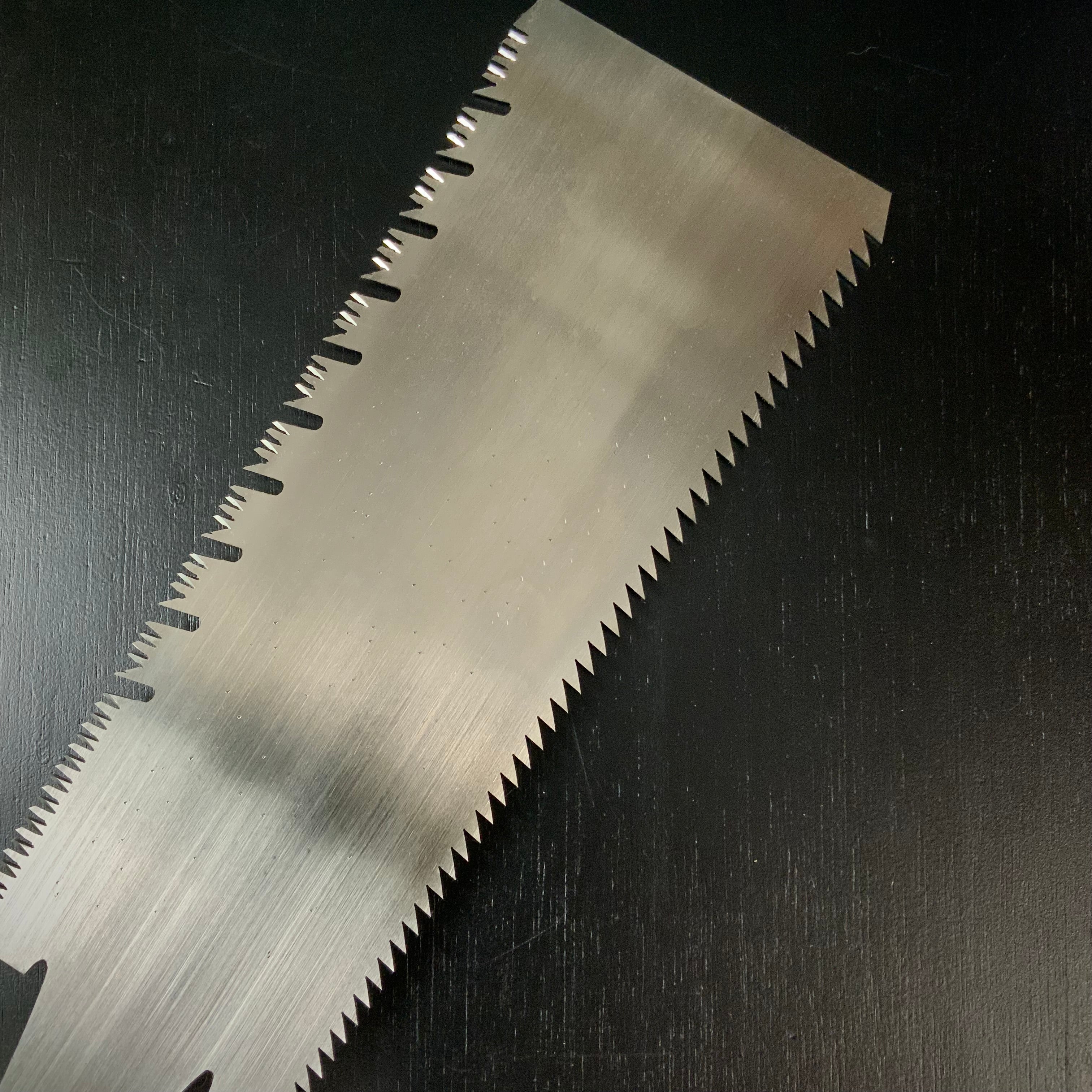 #135 Nagakatsu Double Edge Saw Eddy Type Handles set by Kurashige 長勝鋸 両刃鋸 300mm 渦巻き柄