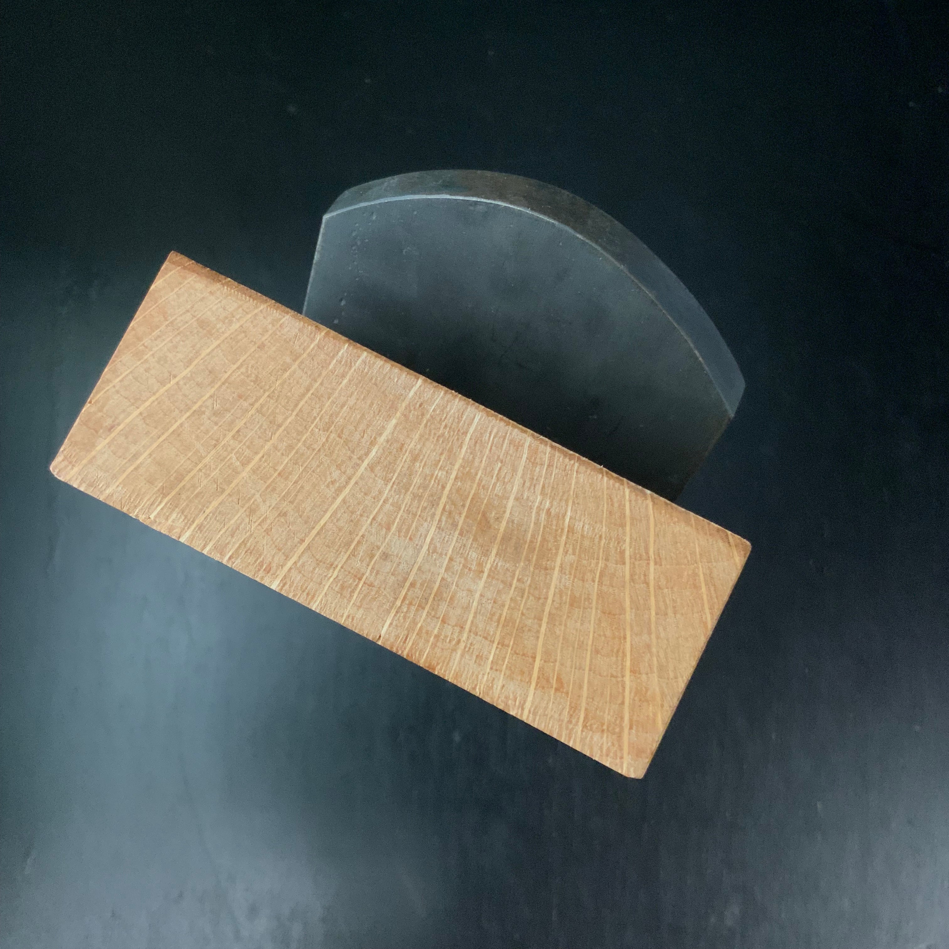 Old stock Sadatoku Smoothing Plane(Kanna) by unknown 掘出し物 貞徳 作者不明 仕上げ鉋 75mm