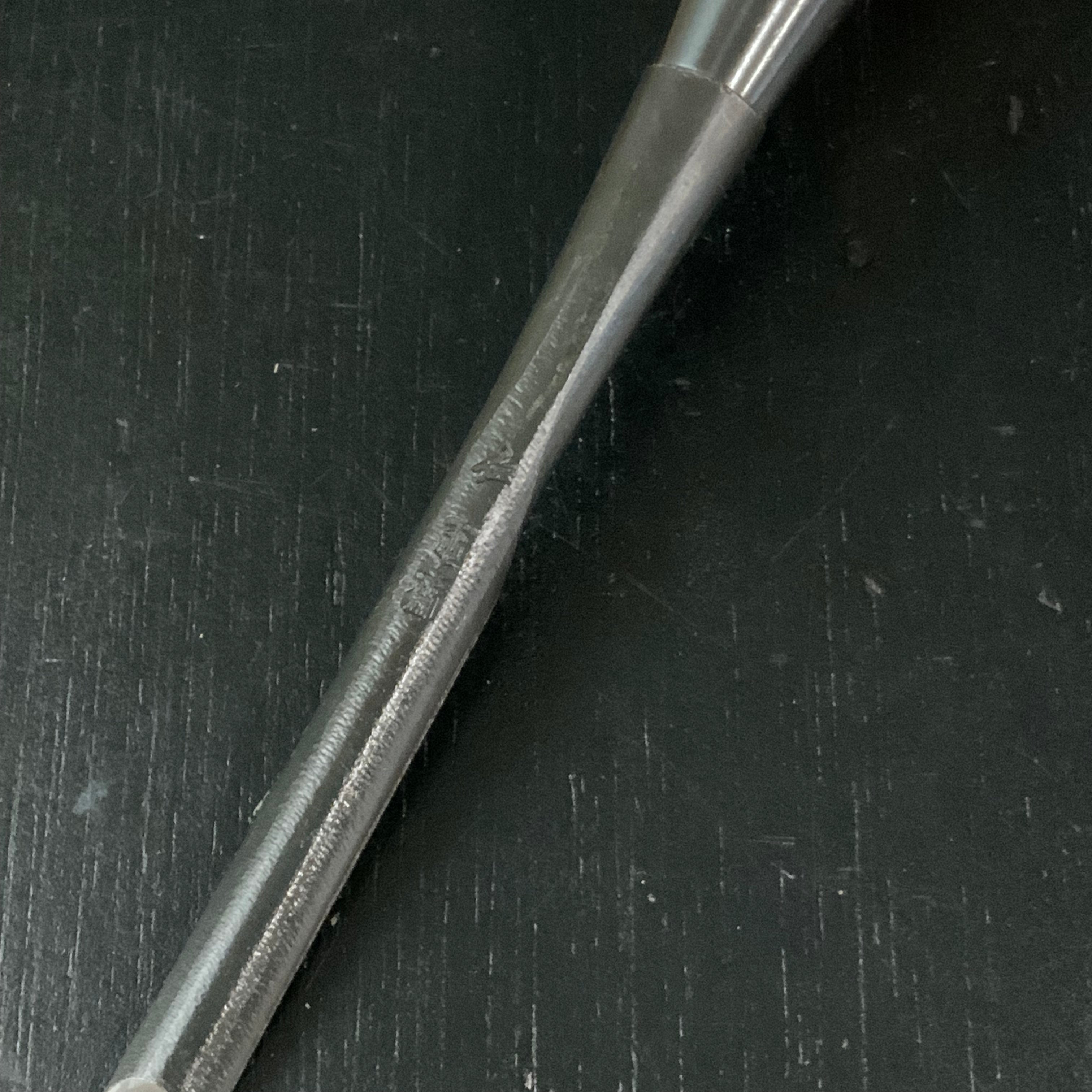 Tasai Special carving chisel with Japanese white oak 田斎作 木彫追入内丸鑿 白樫柄(4寸3分) 9mm uchimaru