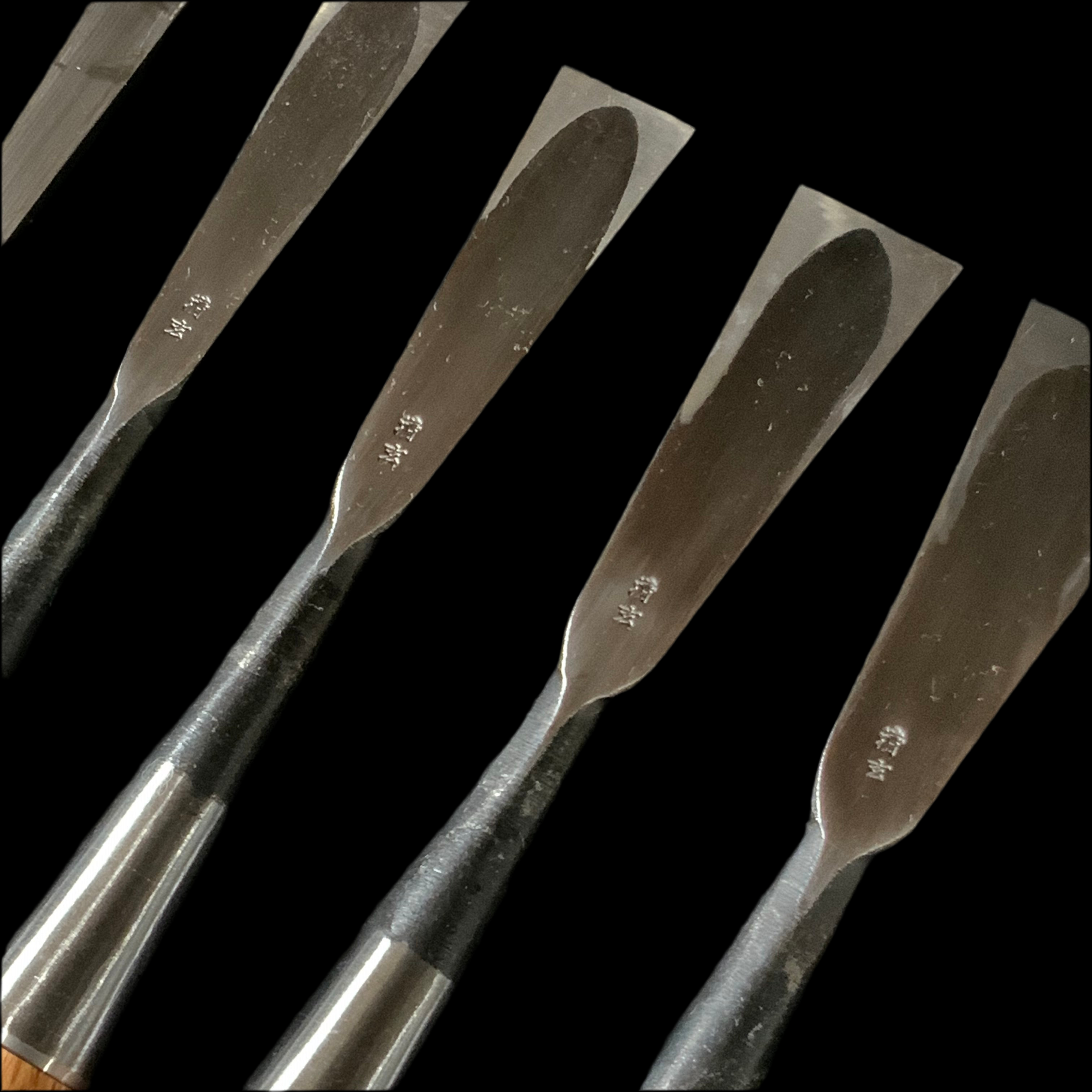 Seigen FishTail chisels (Bachi chisels) each size 清玄作 バチ鑿 (フィッシュテール)