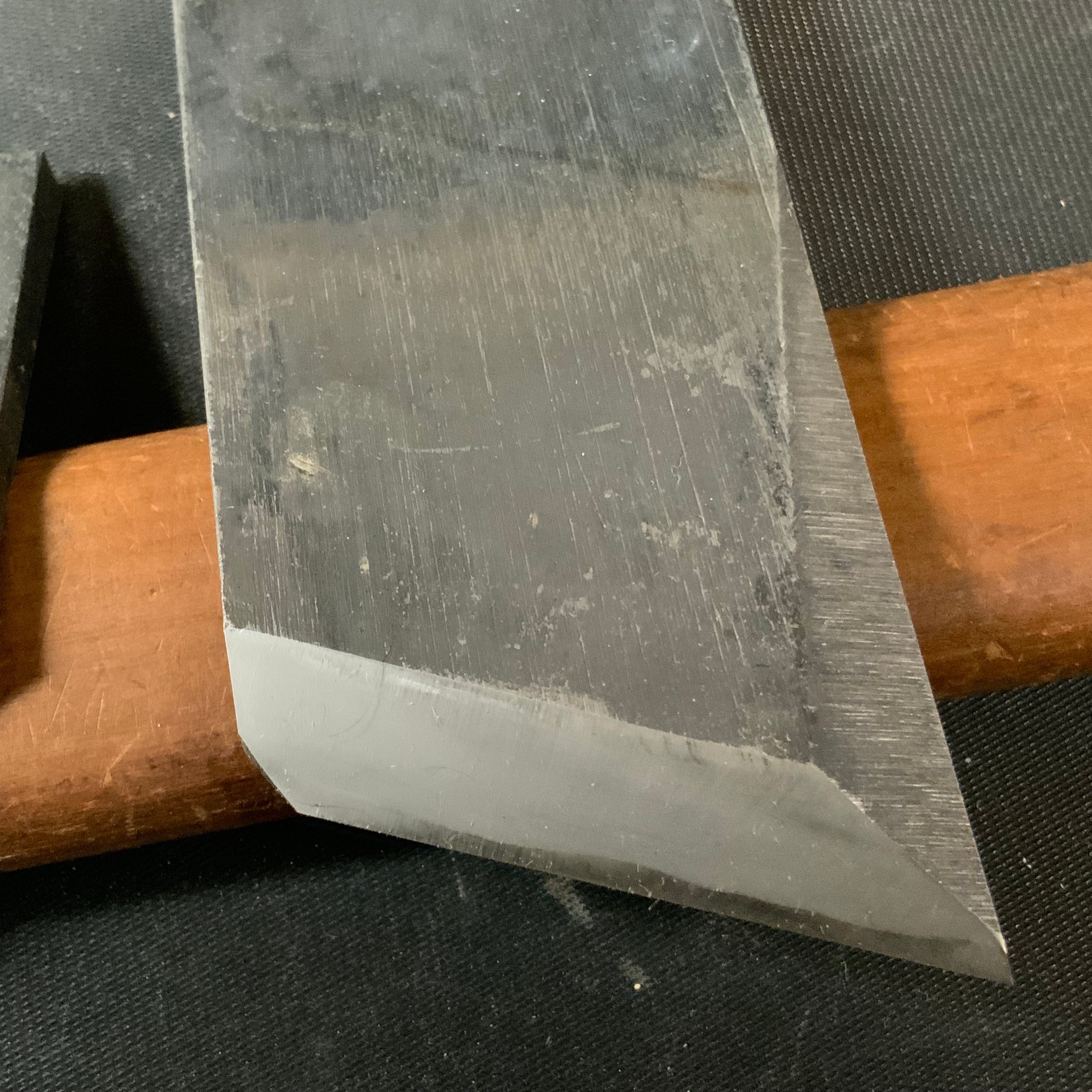 Old stock Chojiro Rabbet Plane ( Kiwa Kanna) with Blue steel. 掘出し物 長二郎 際鉋 右 48mm