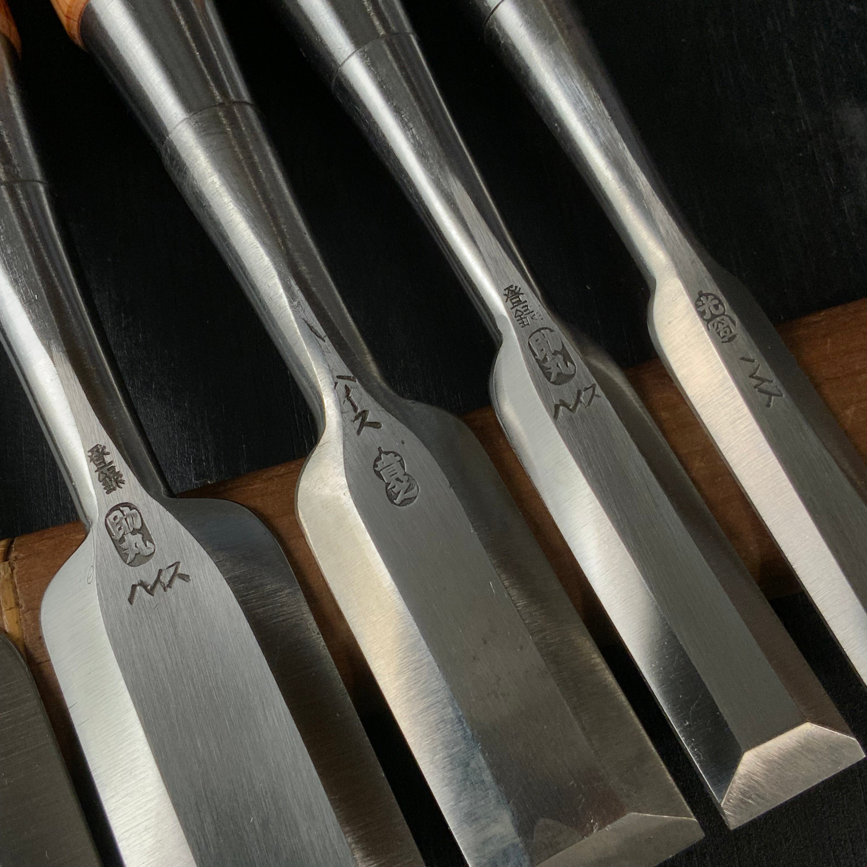 #2 High-Speed Steel Bench chisels chisels set ハイス 追入組鑿 Oirenomi 5本組