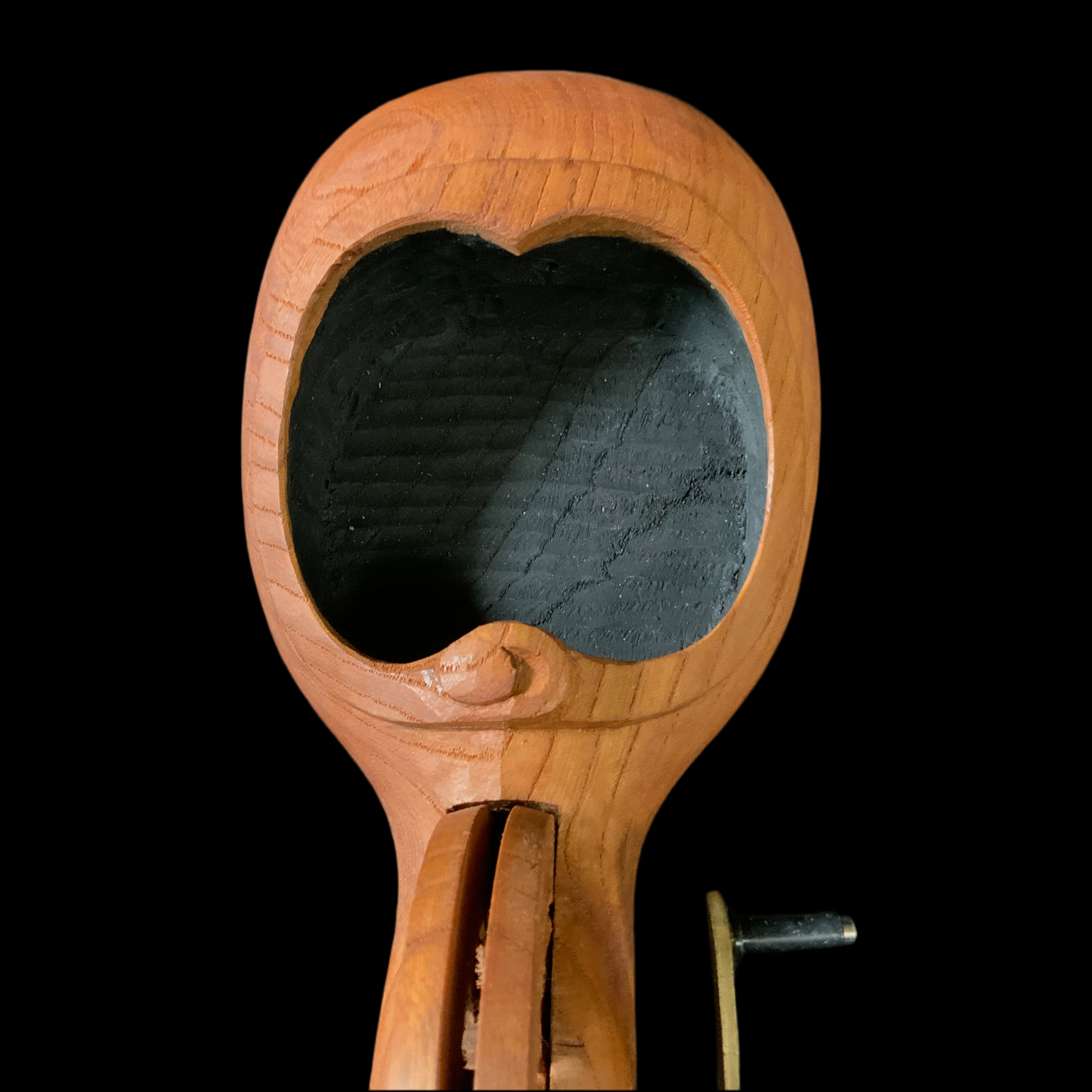 #ST58 坪辰作 尾巻若葉 墨壺 255mm Japanese Carpenter Ink Pot Traditional Measuring Tools Sumitsubo by Tsubotatsu