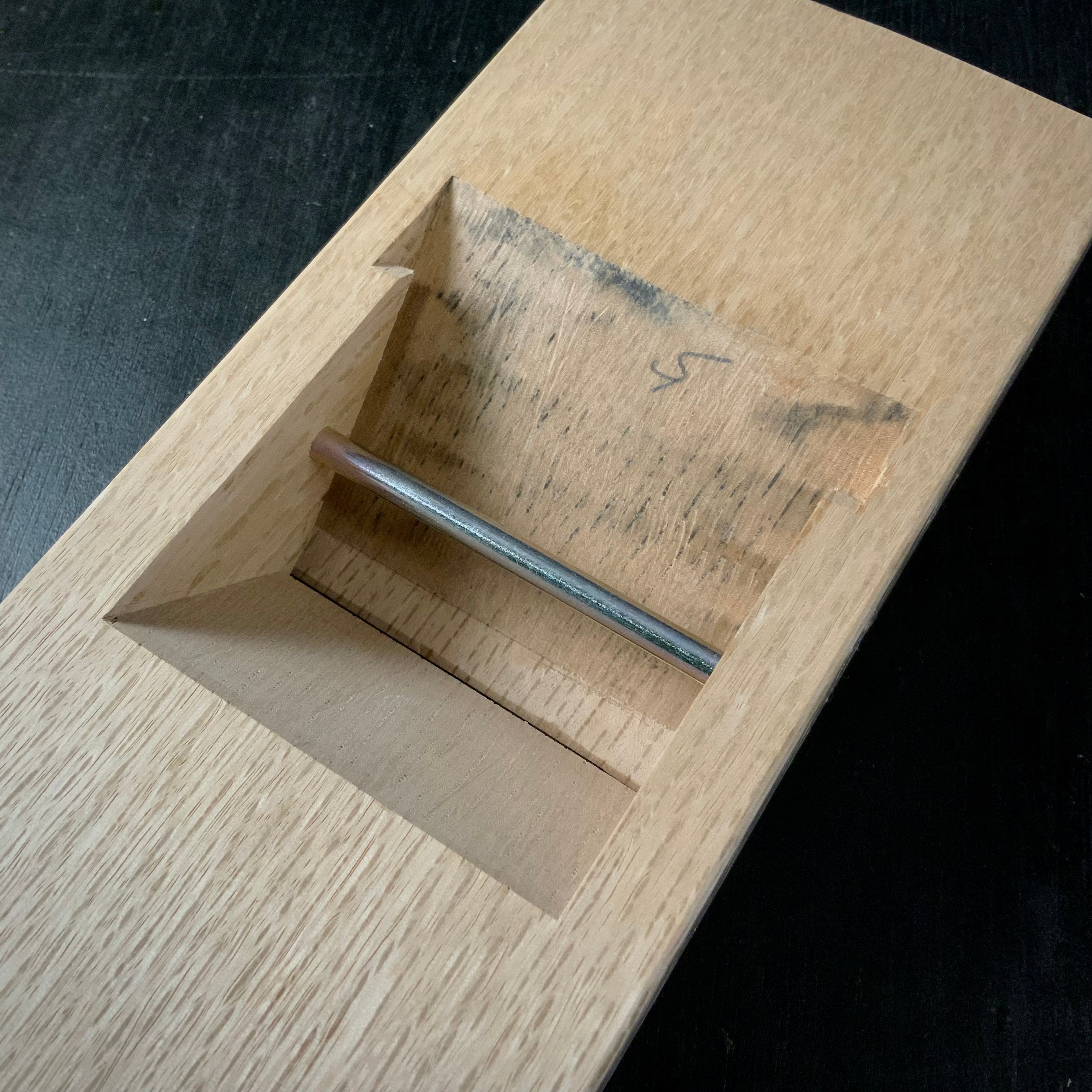 Old stock #2 Yabane Smoothing Plane (Kanna) by Ishido Master 石堂輝秀作 矢羽根 労働大臣賞受賞記念鉋 70mm