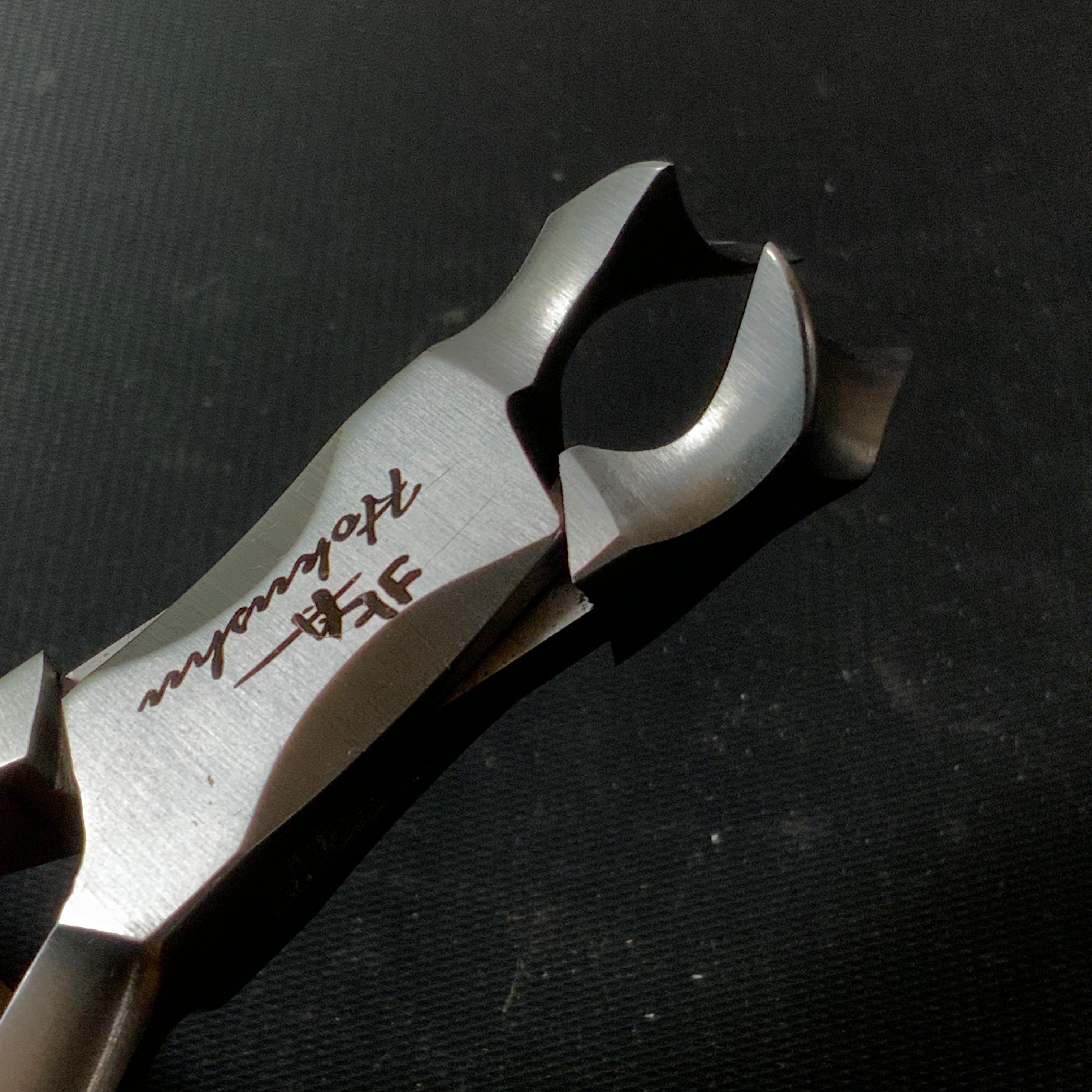 Hokushu Nail clippers Black smith finish HS-5 爪切り 北舟 足用ロングハンドル