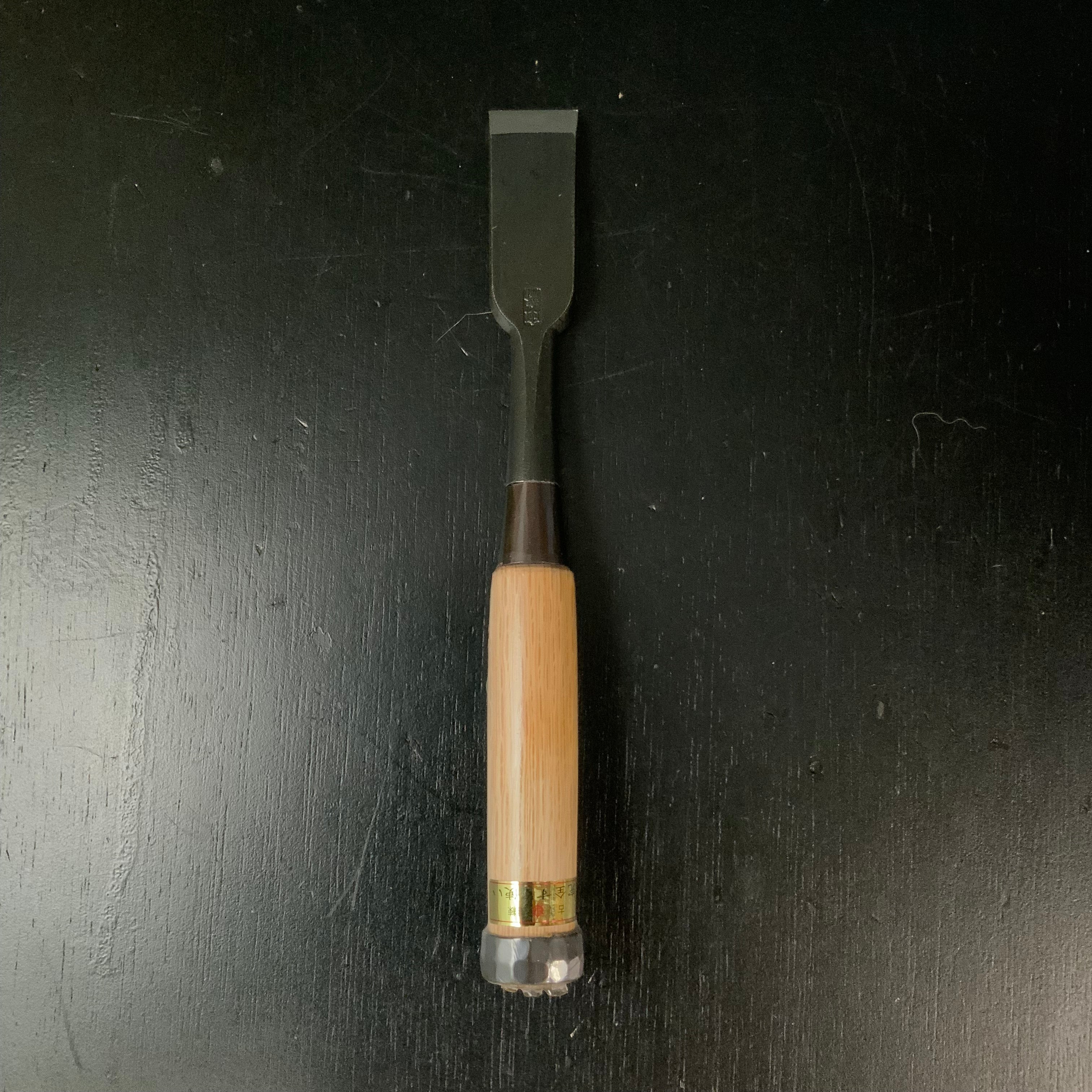 Tasai Kakuuchi Bench chisel with Japanese white oak 田斎作 角打山型刃追入鑿 白樫柄 24mm