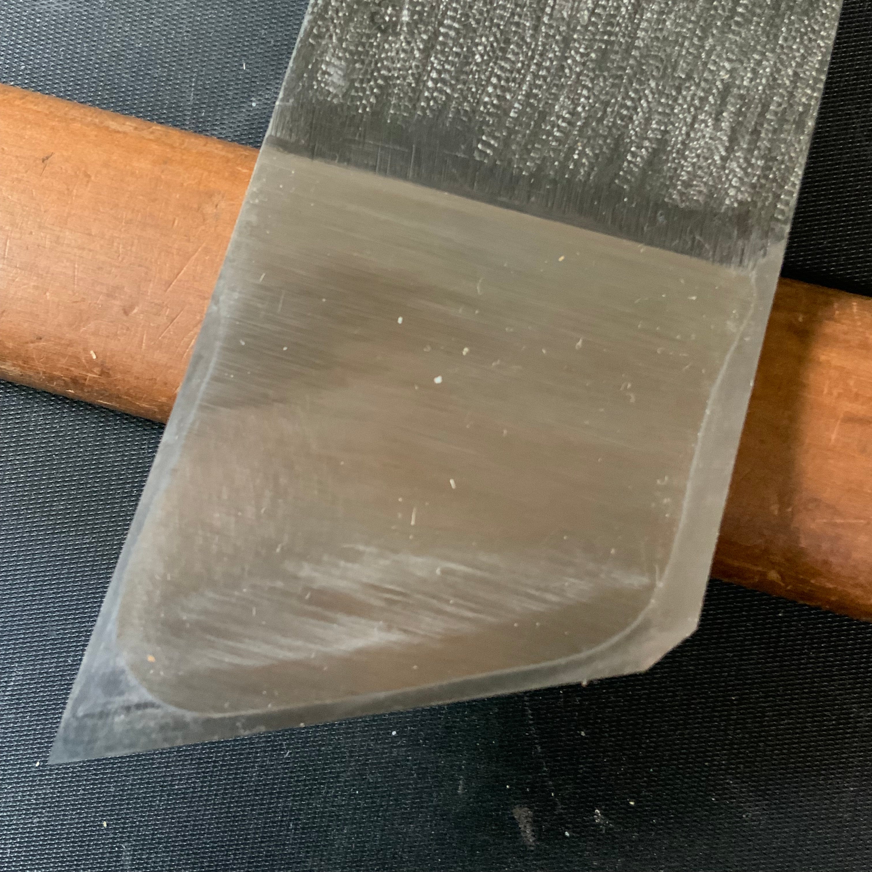 Old stock Chojiro Rabbet Plane ( Kiwa Kanna) with Blue steel. 掘出し物 長二郎 際鉋 右 赤樫台 54mm