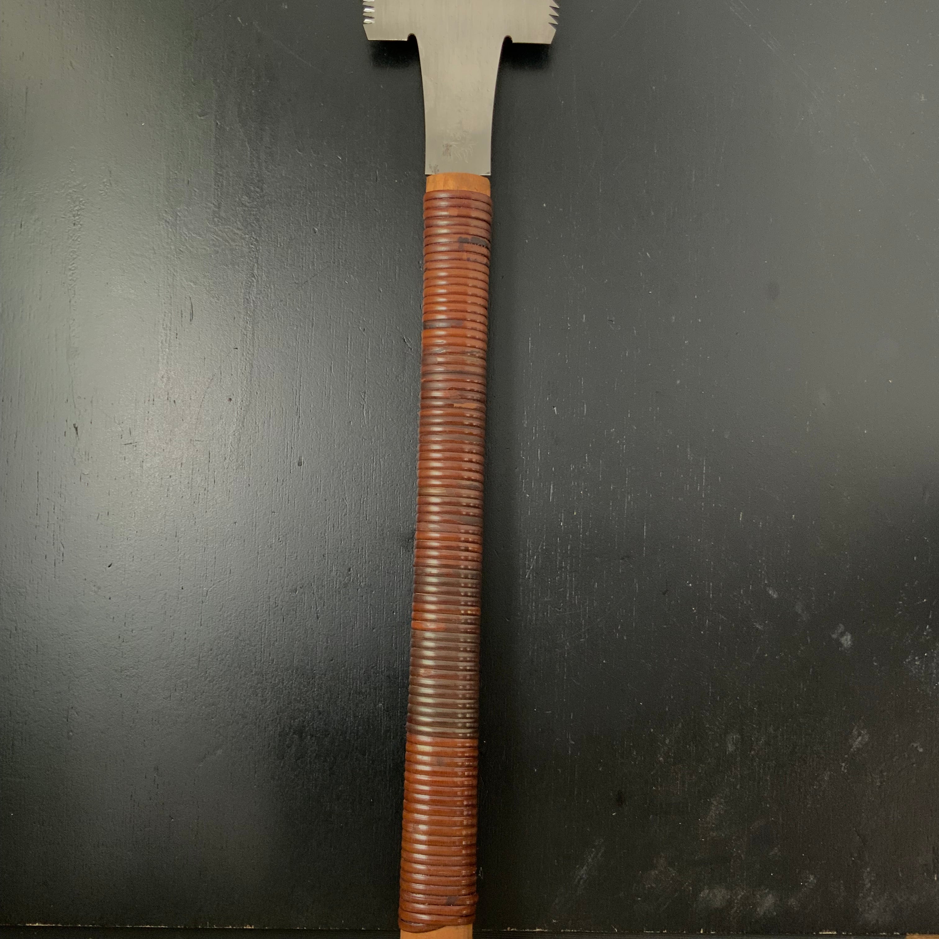 #189 Nagakatsu Double Edge Saw Eddy Type Handles set by Kurashige For Soft Wood 長勝鋸 渦巻き柄 両刃鋸 針葉材用 265mm