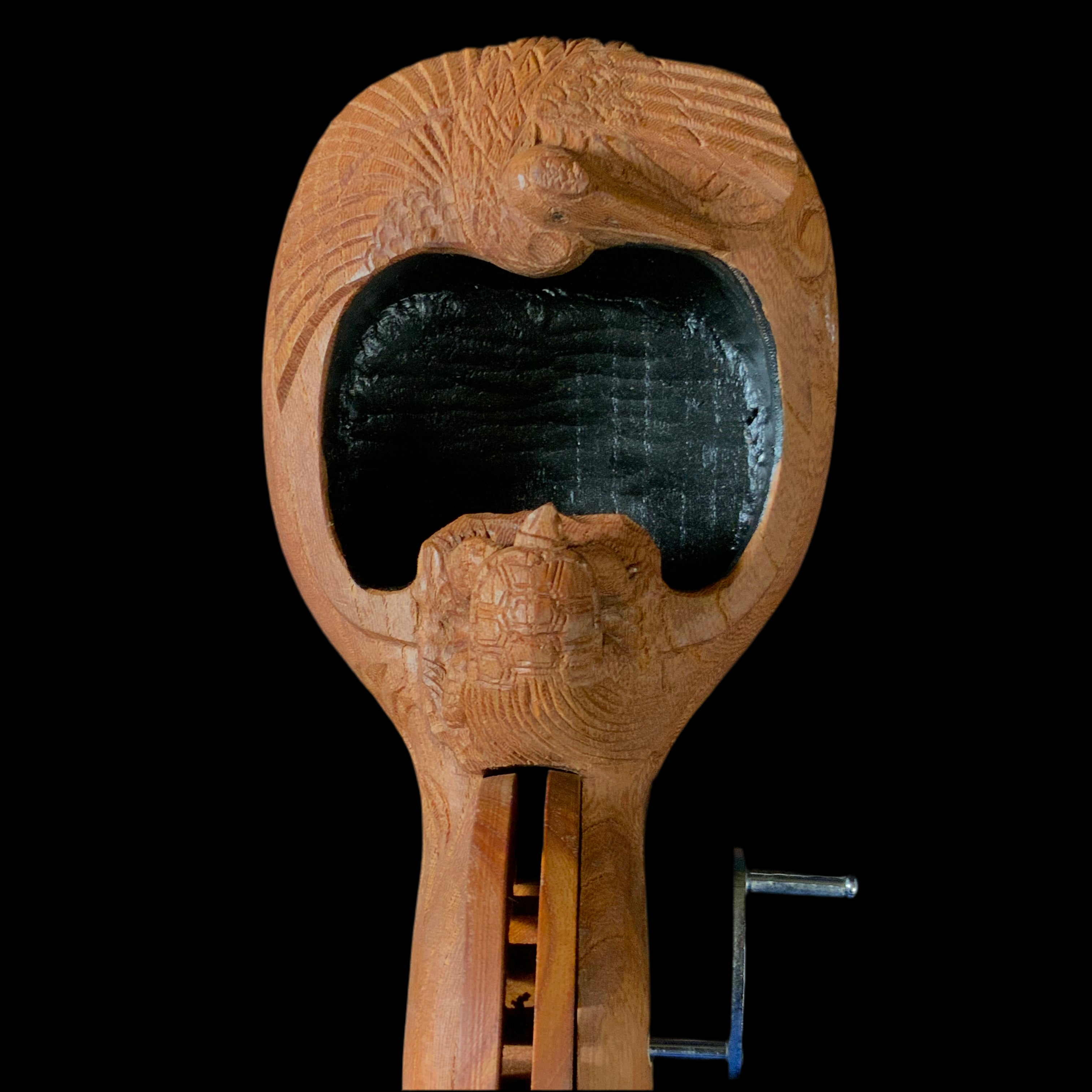 #ST60 坪辰作 鶴亀 墨壺 255mm Japanese Carpenter Ink Pot Traditional Measuring Tools Sumitsubo by Tsubotatsu