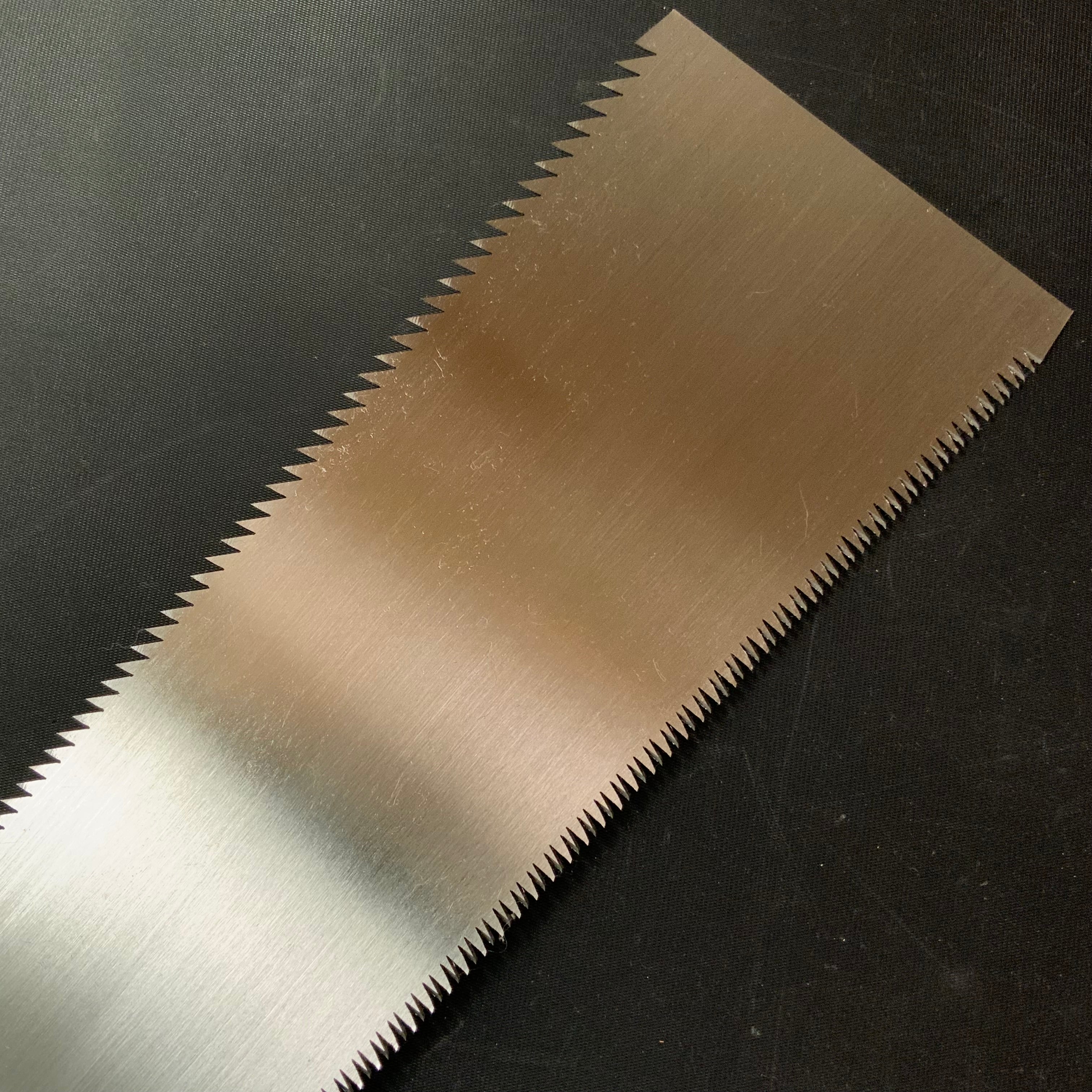 #R45 Ready to use! Old stock Double Edge Saw with Eddy Type Handles set by Kurashige 直ぐ使い 倉重栄助 目立 渦巻き柄 両刃鋸 255mm