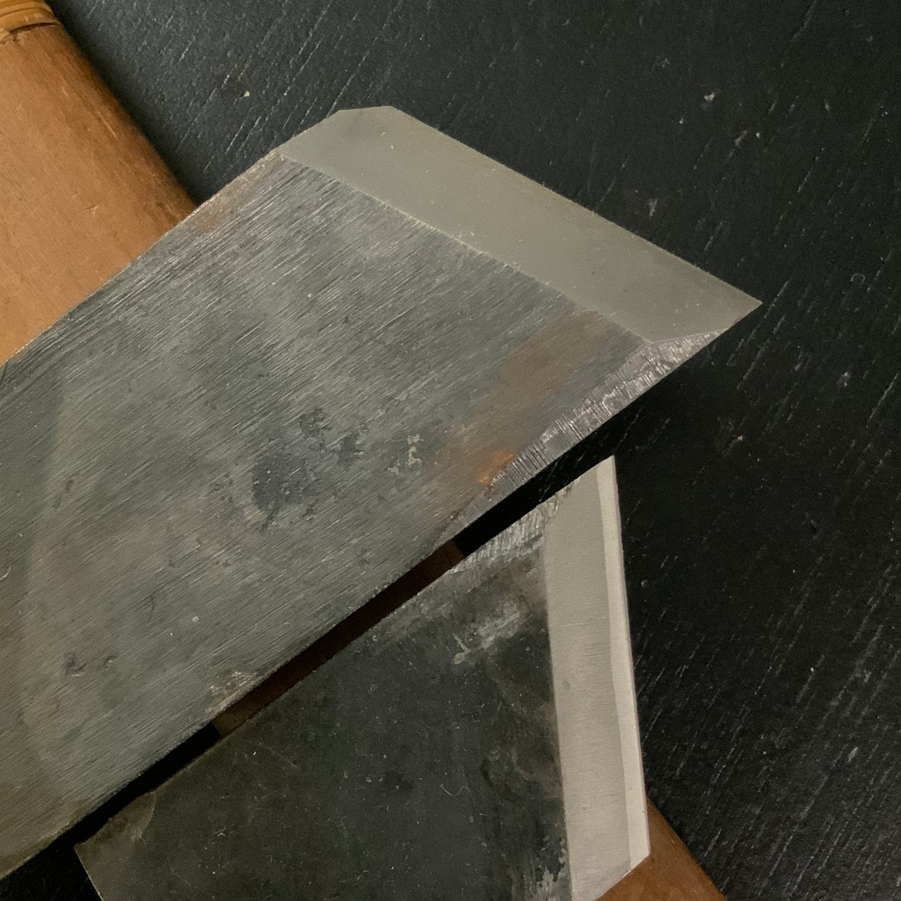 Etsuei Rabbet Plane with Blue steel left By Komori 小森作 侊英 際鉋 青紙鋼 左 42mm