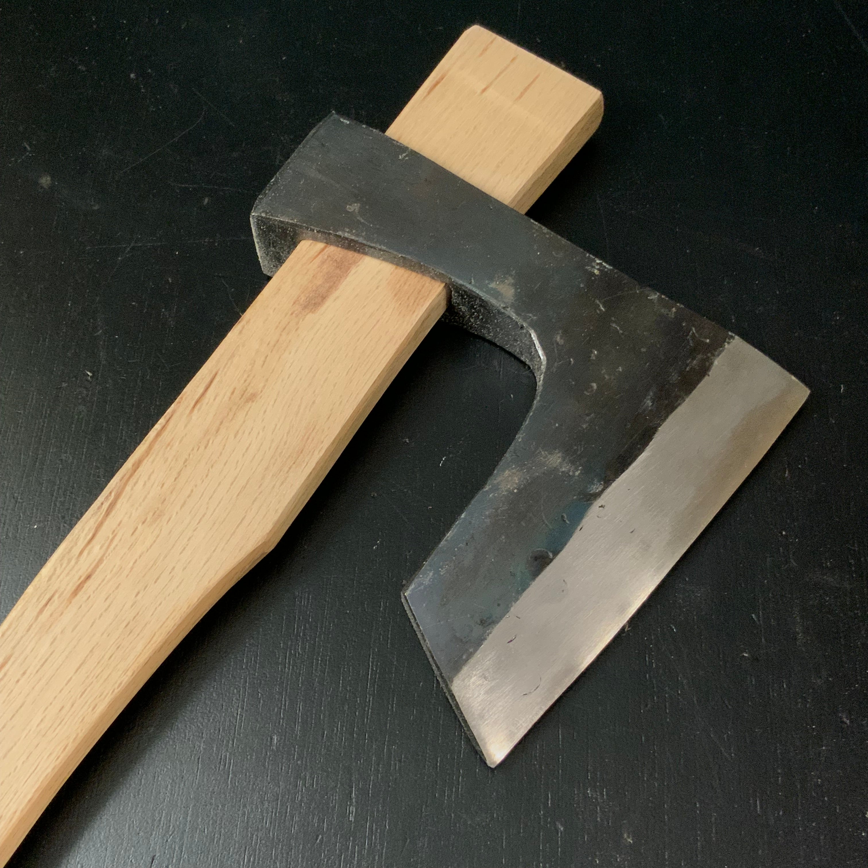 #Mk16 Old stock Japanese Carpenter's Axe 掘出し物 鉞 木割り斧 Masakari