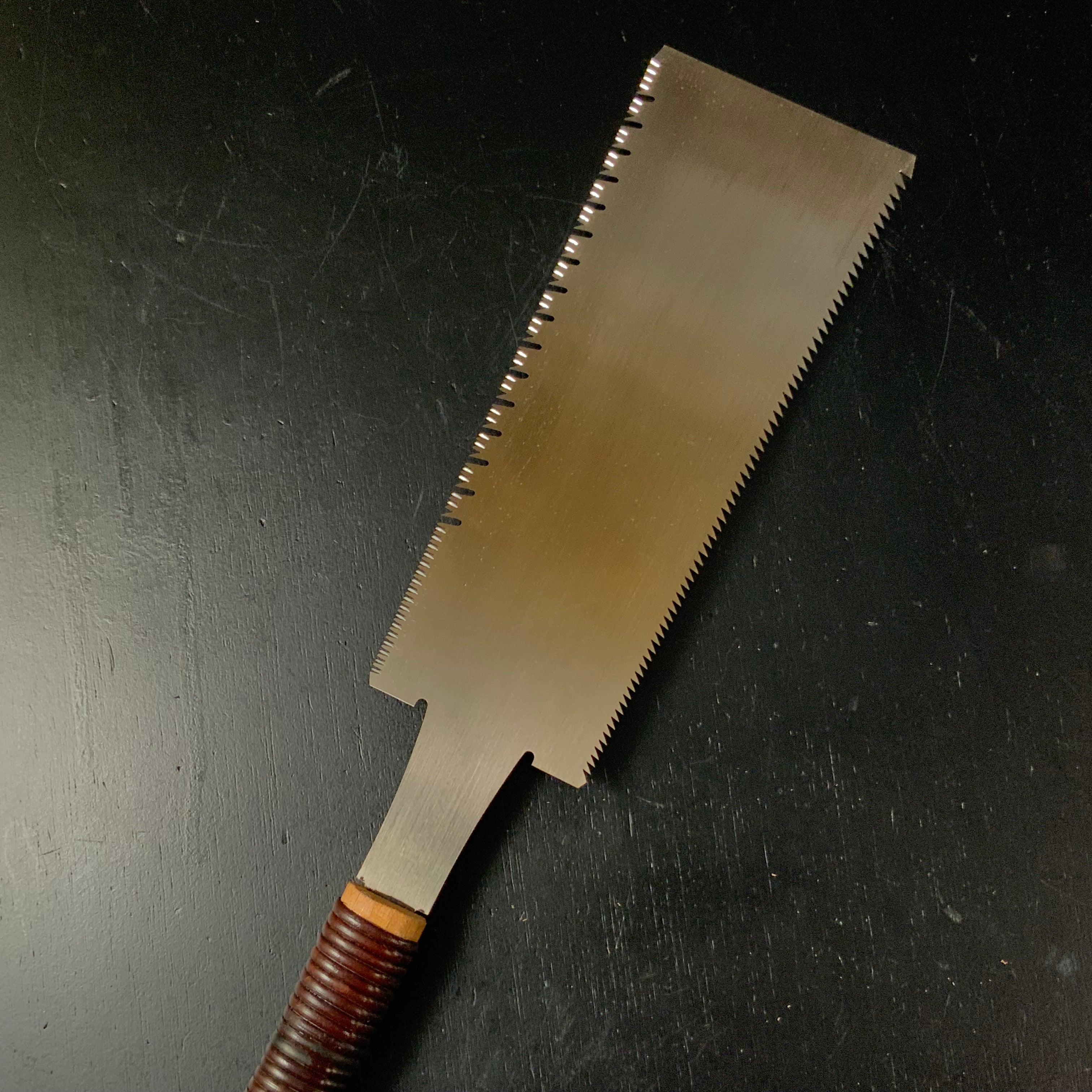 #194 Nagakatsu Double Edge (Ryoba) Saw with Eddy Type Handles For Soft Wood 長勝鋸 両刃鋸 渦巻き柄 針葉材用 245mm