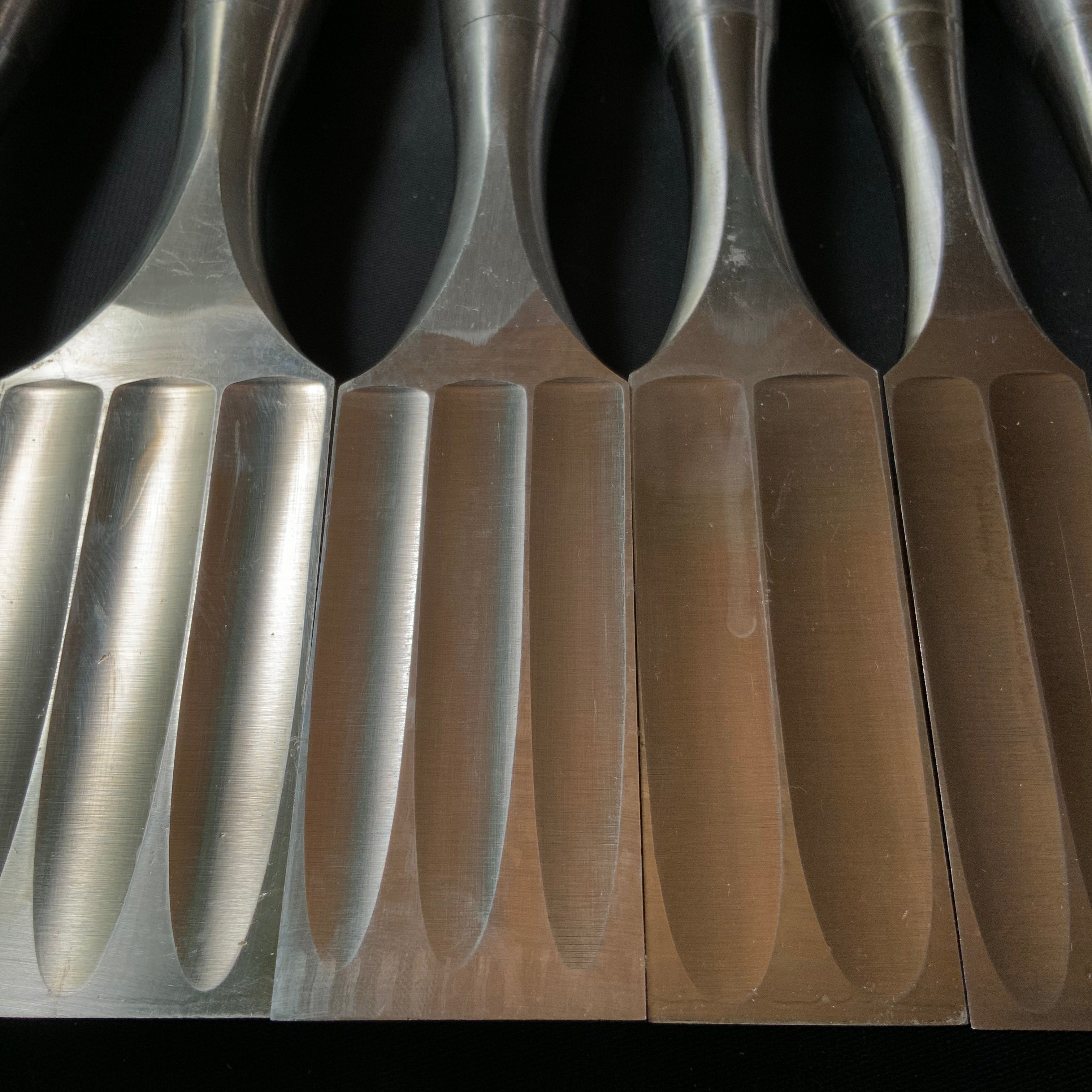 #1 Sukemaru 4th High-Speed Steel Shorter Timber Chisels set by Usui Yoshio 四代助丸 碓氷淑郎 中叩き鑿 6本組 Chu-Tatakinomi