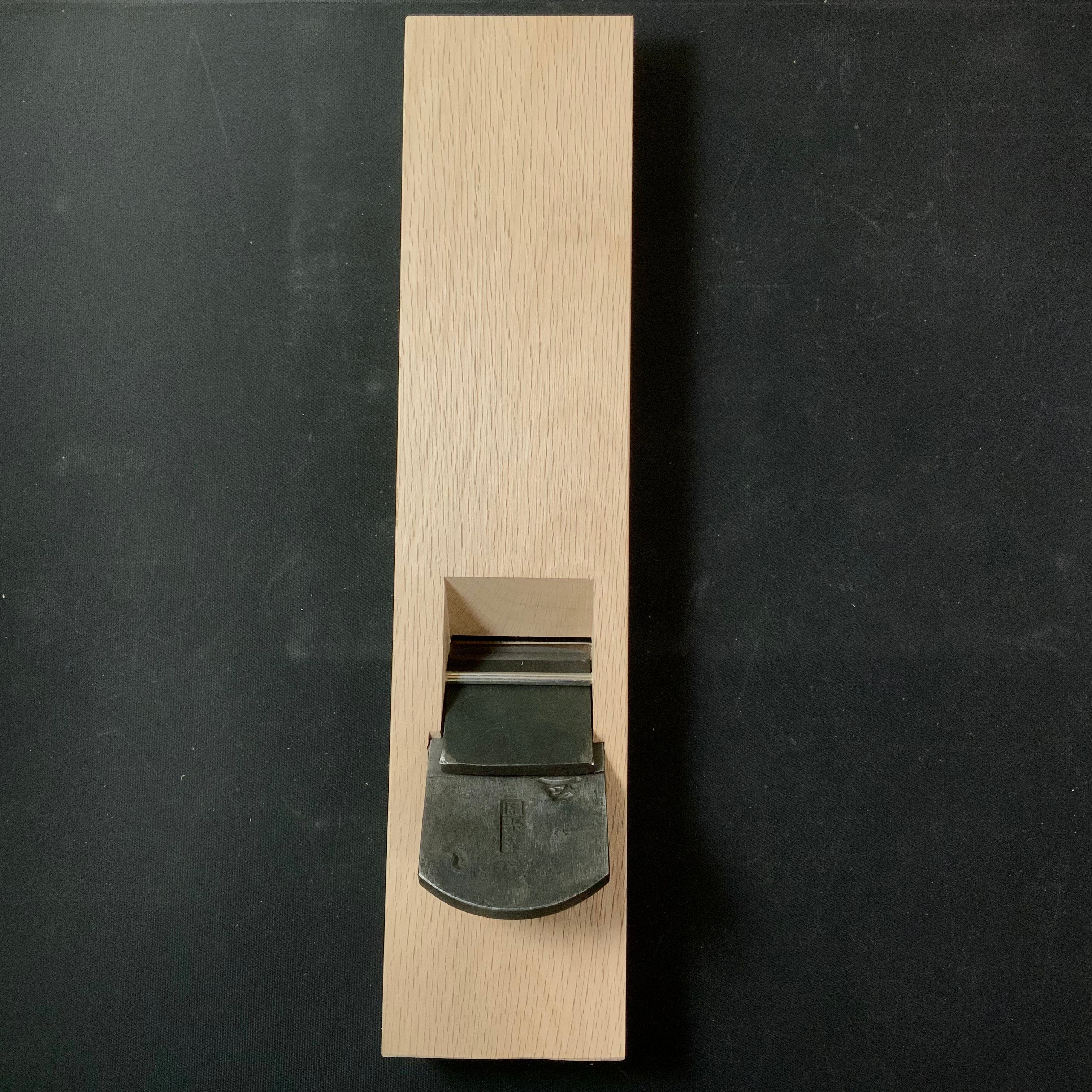 Old stock Honmei Mitsukuni Smoothing Plane (Kanna) by Ishibashi Toushichi 掘出し物 本銘光圀 石橋藤七作 仕上げ鉋 65mm