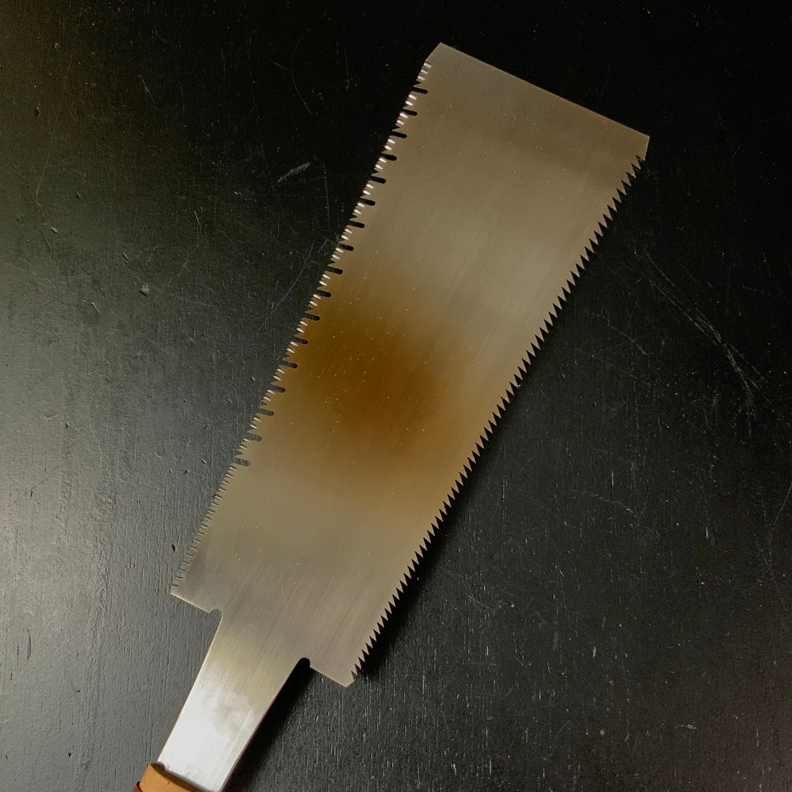 #196 Nagakatsu Double Edge (Ryoba) Saw with Eddy Type Handles For Soft Wood 長勝鋸 両刃鋸 渦巻き柄 針葉材用 245mm