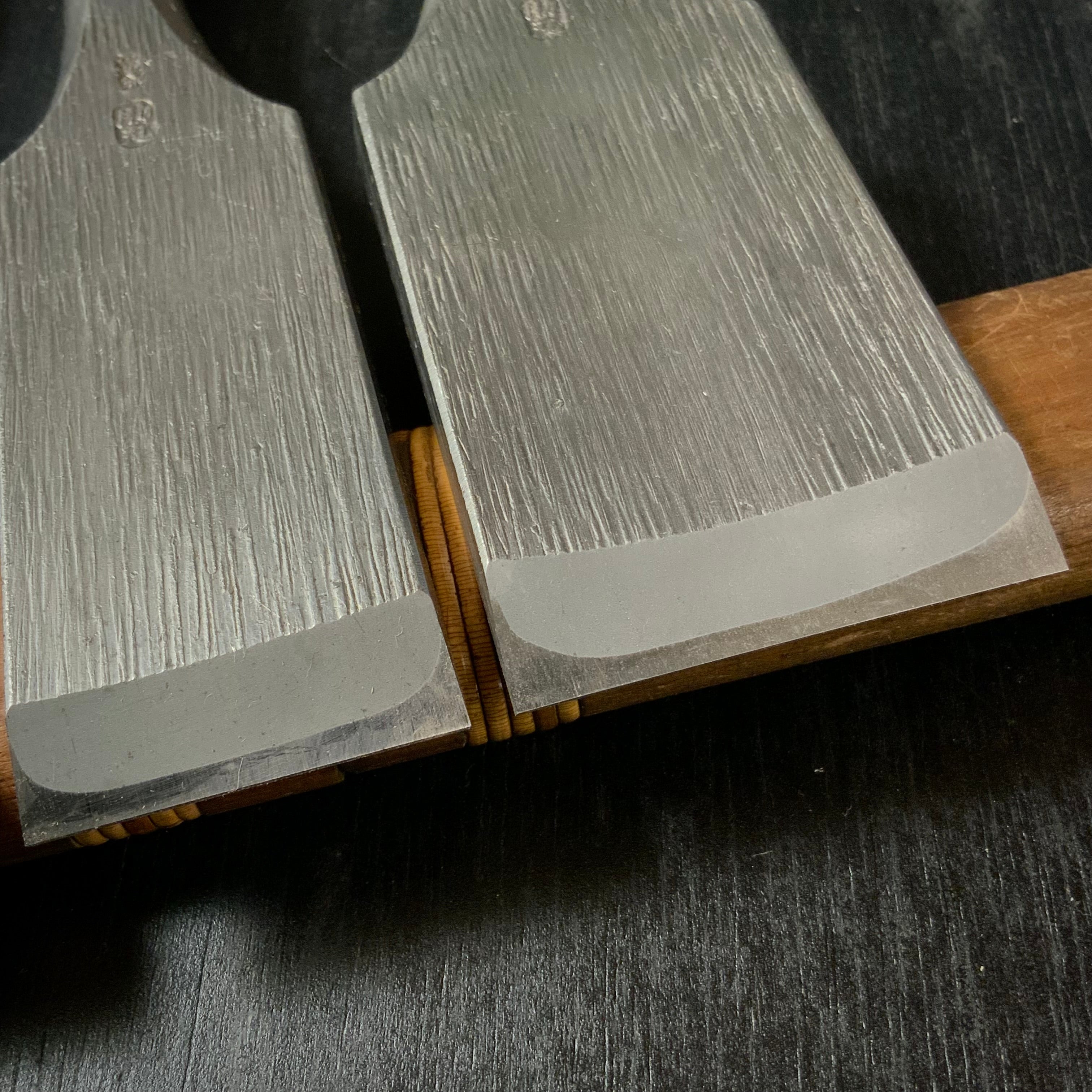 Old stock Sukemaru 3rd Damekiri chisels set with Triple ura 掘出し物 三代助丸作 碓氷金三郎氏 ダメ切り5本組鑿 Damekirinomi