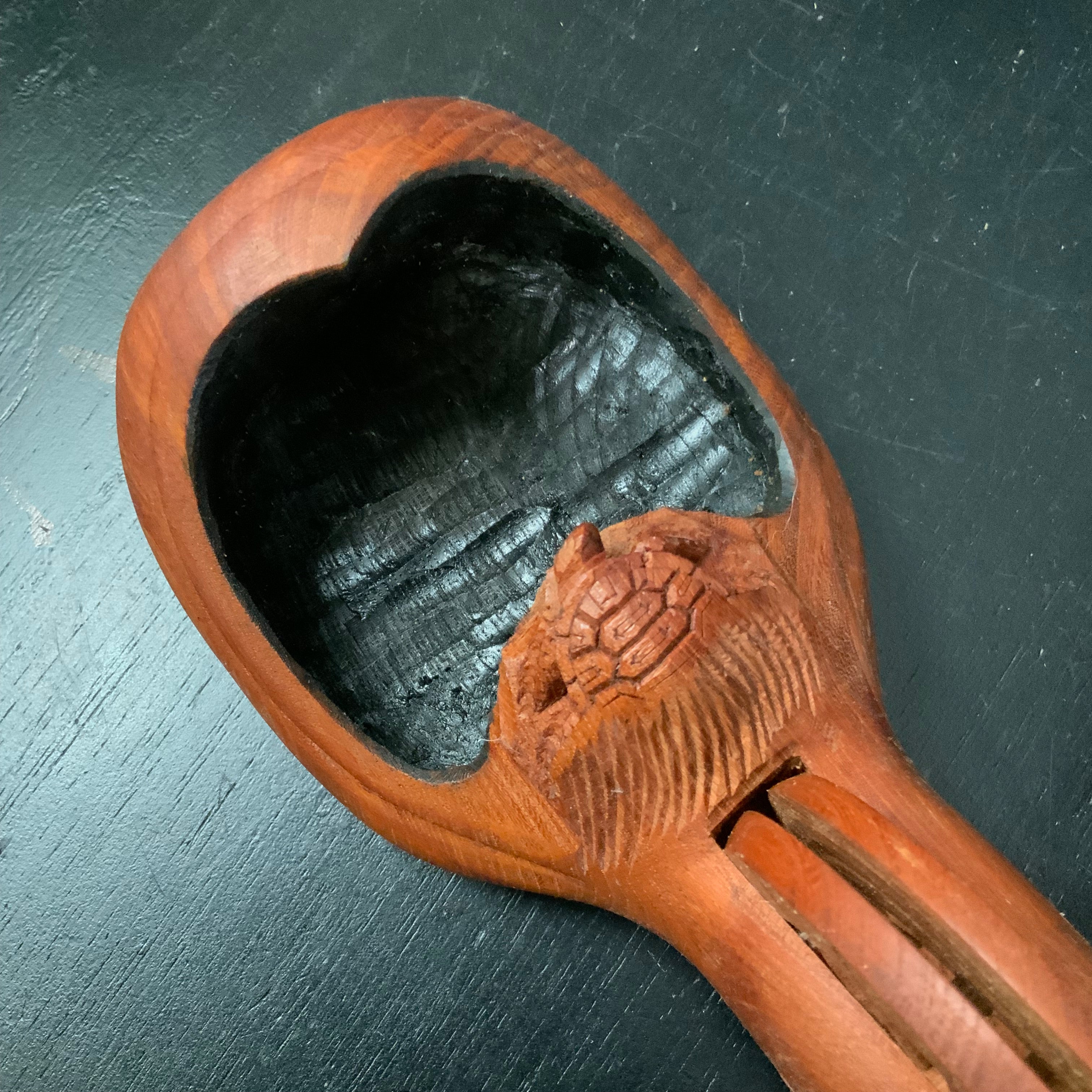 #ST50 Japanese Carpenter Ink Pot Traditional Measuring Tools Sumitsubo by Masasumi 正清作 亀 墨壺 欅 255mm