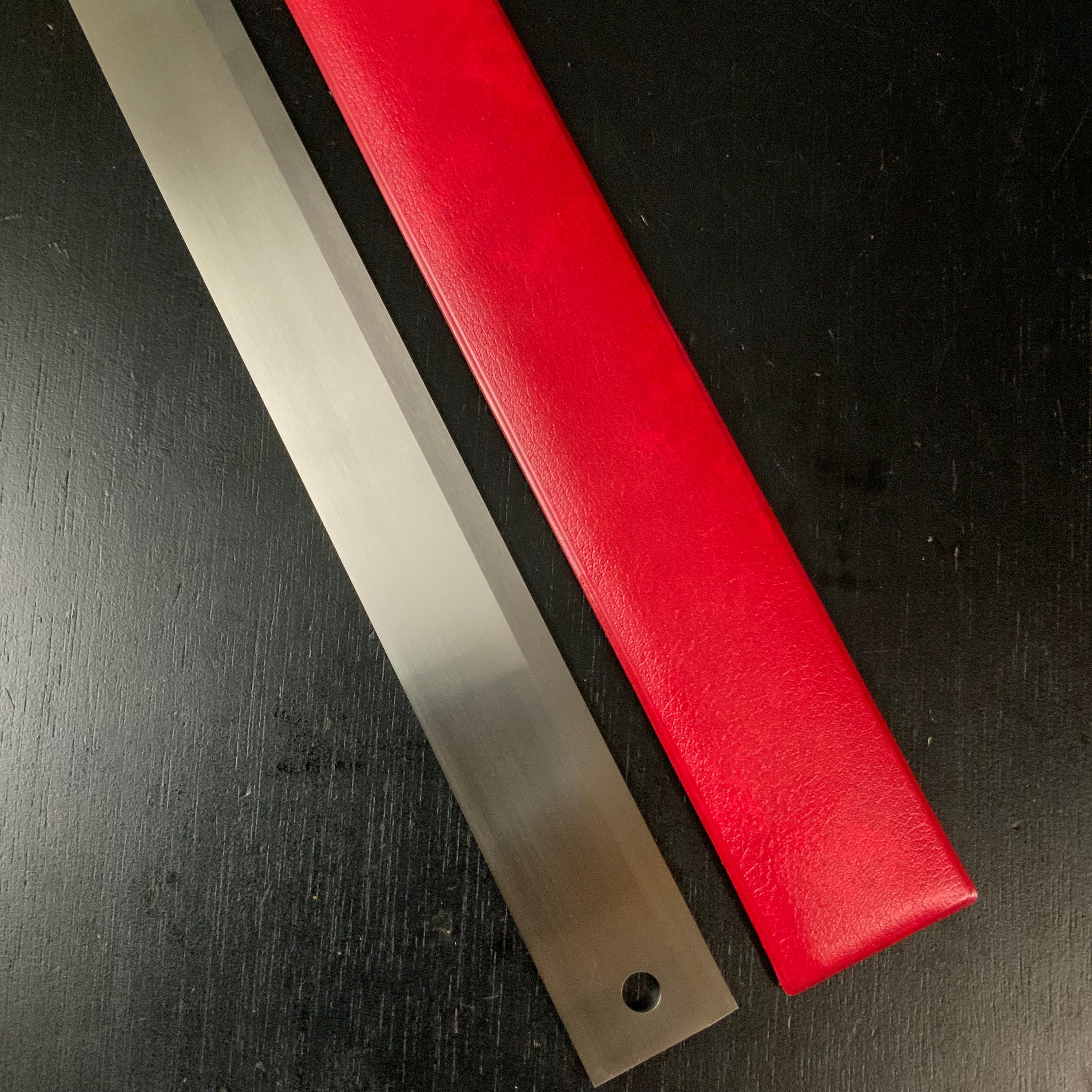 Straight edge 400mm Double edge recessed by MATSUI 松井精密工業 ストレートエッジ両刃 凹付 下端定規 400㎜