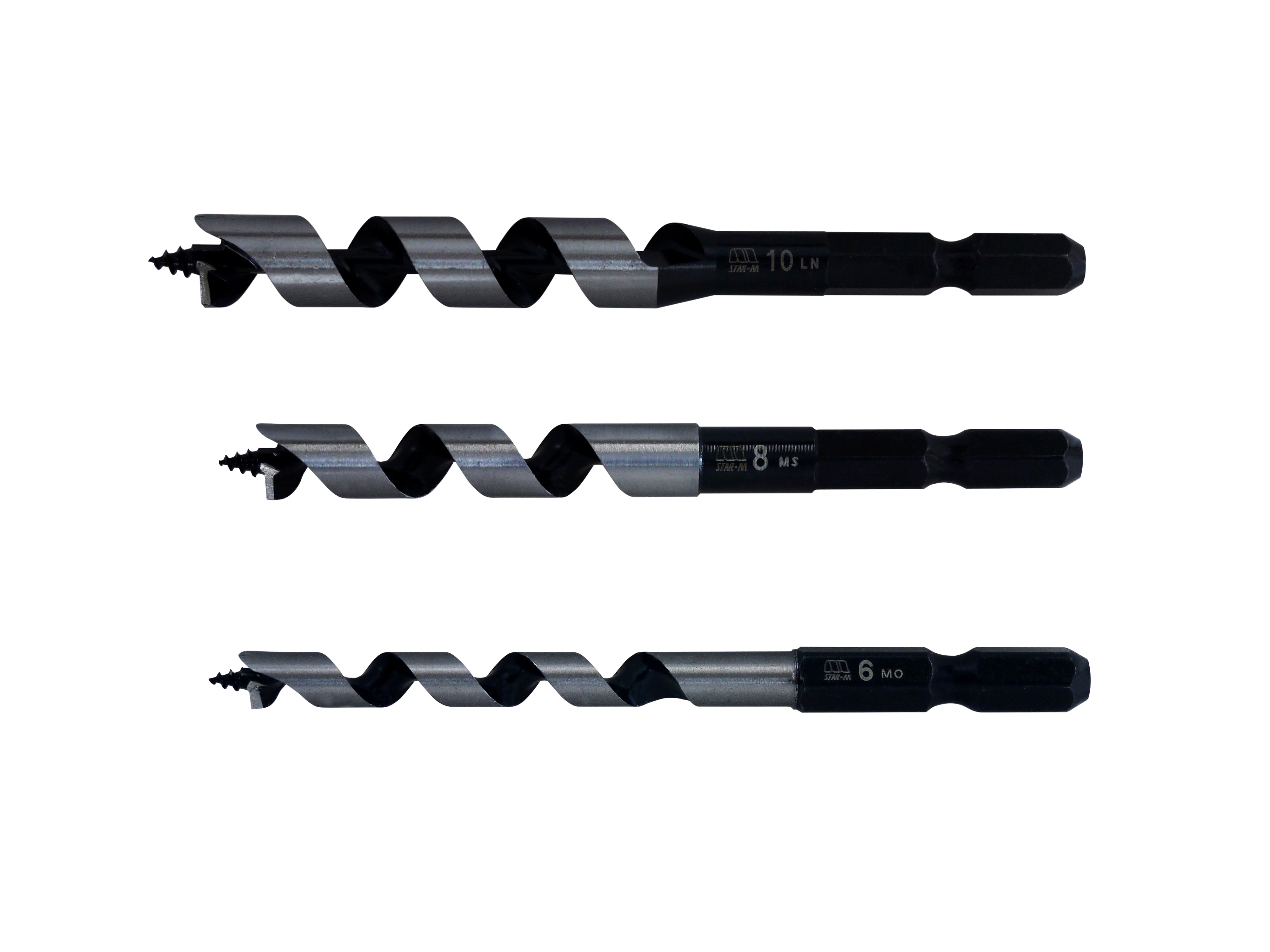 Star-M No.5 Combination Short Auger Bit 3-piece set / スターエム No'5 ショートビット3本セット