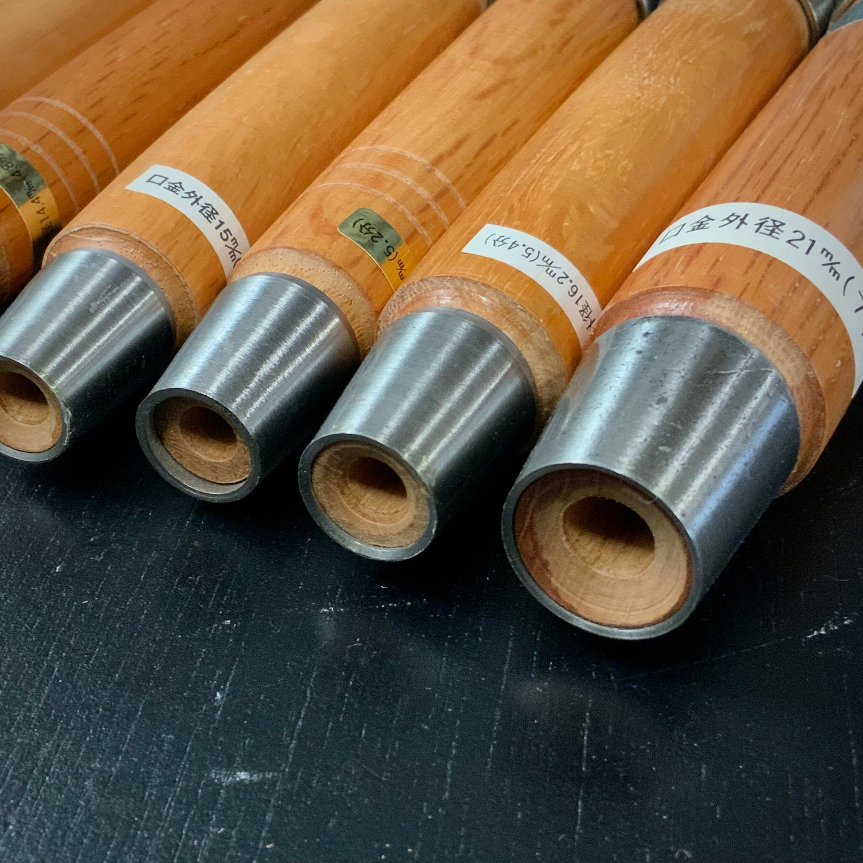 Japanese Chisel handles for Timber type by Red oak 赤樫 叩き鑿用 空柄