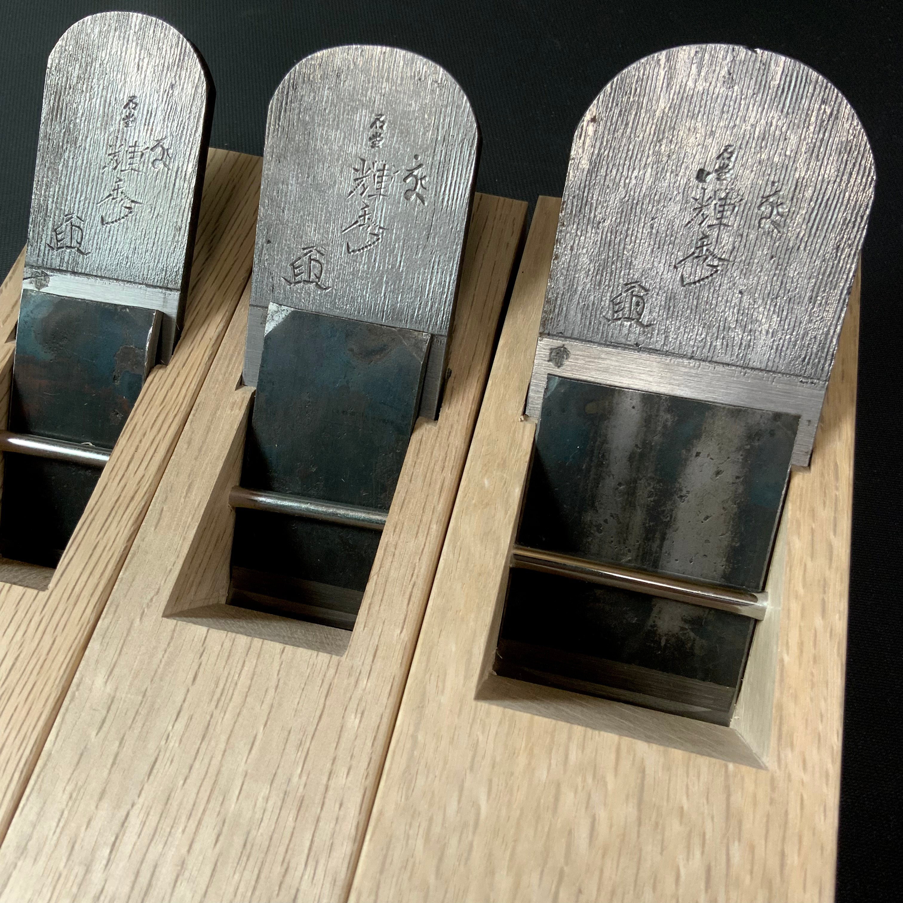 Old stock eleventh generation Teruhide Smoothing Plane (Kanna) 掘出し物 輝秀 十一代目 石堂秀雄作 仕上げ鉋 30,36,48mm