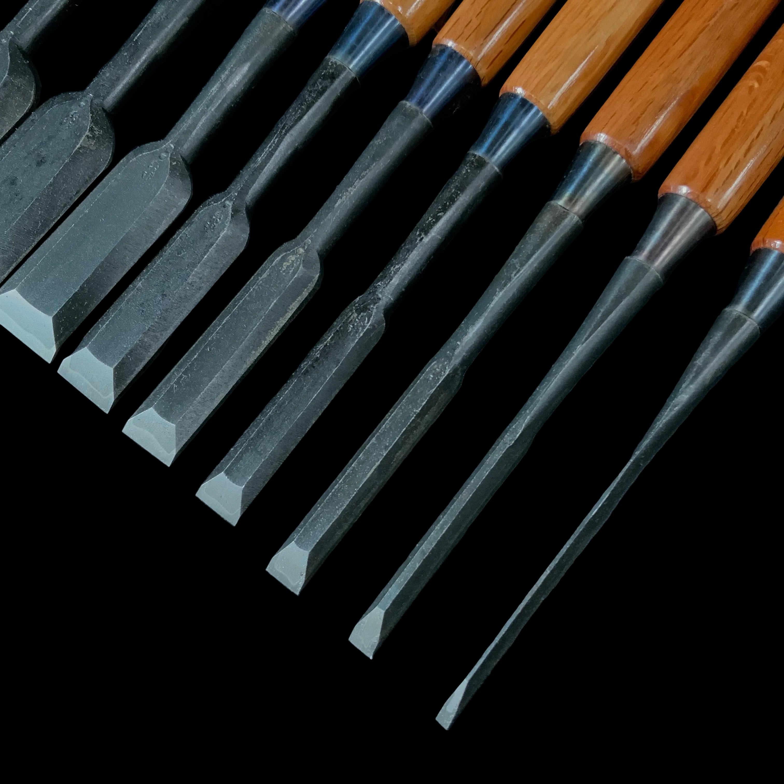 二代目左久作 追入組鑿 Hidari Hisasaku 2nd Vintage Bench chisels set