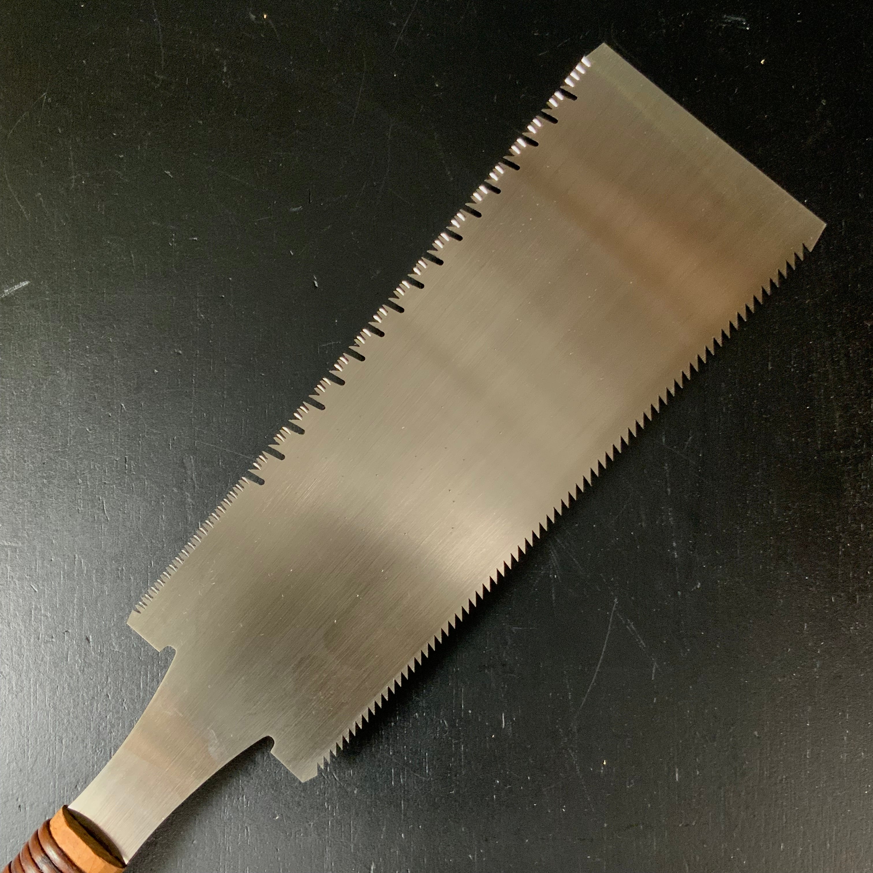 #200 Nagakatsu Double Edge Saw Eddy Type Handles set by Kurashige For Soft Wood 長勝鋸 渦巻き柄 両刃鋸 245mm