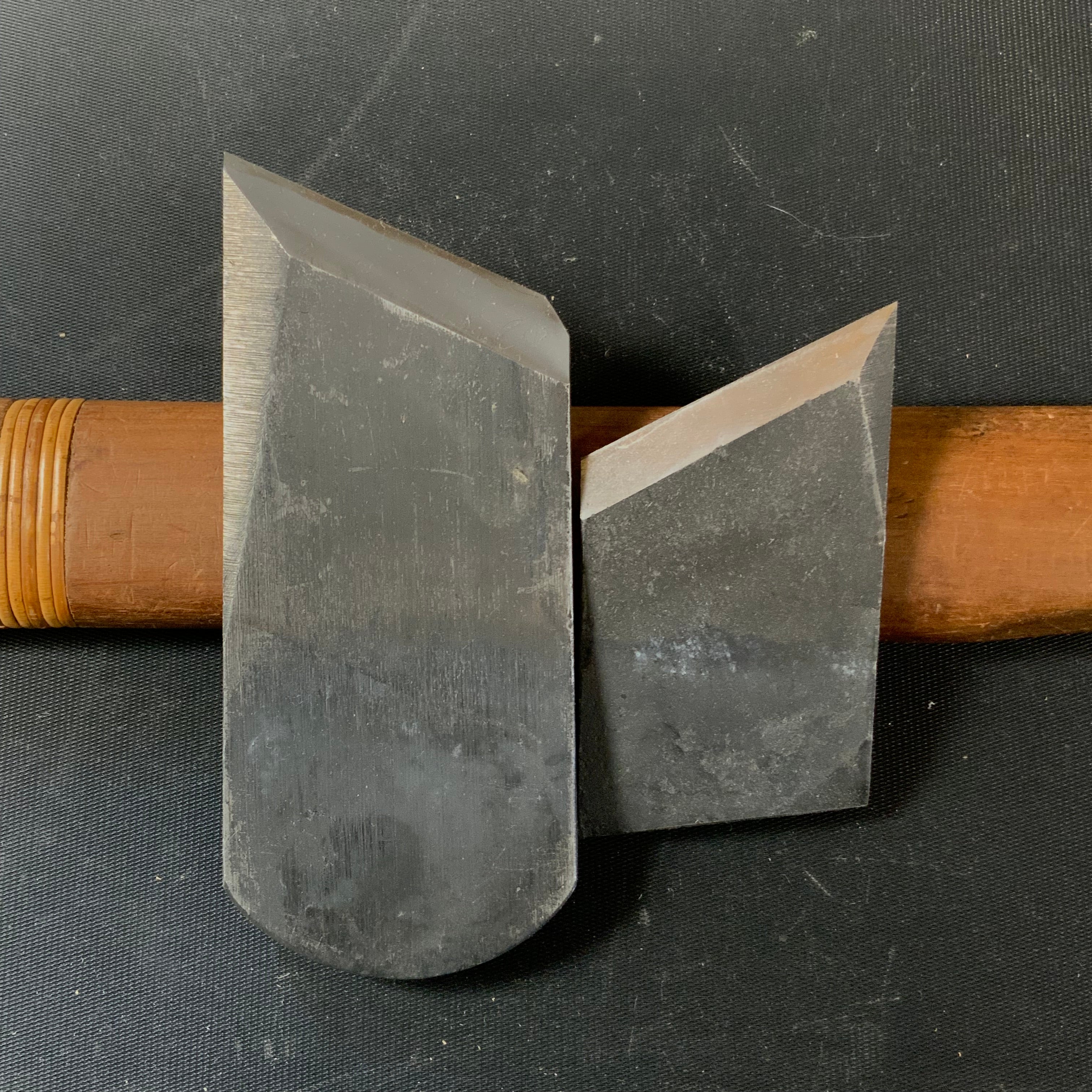 Old stock Chojiro Rabbet Plane ( Kiwa Kanna) with Blue steel. 掘出し物 長二郎 際鉋 右 48mm