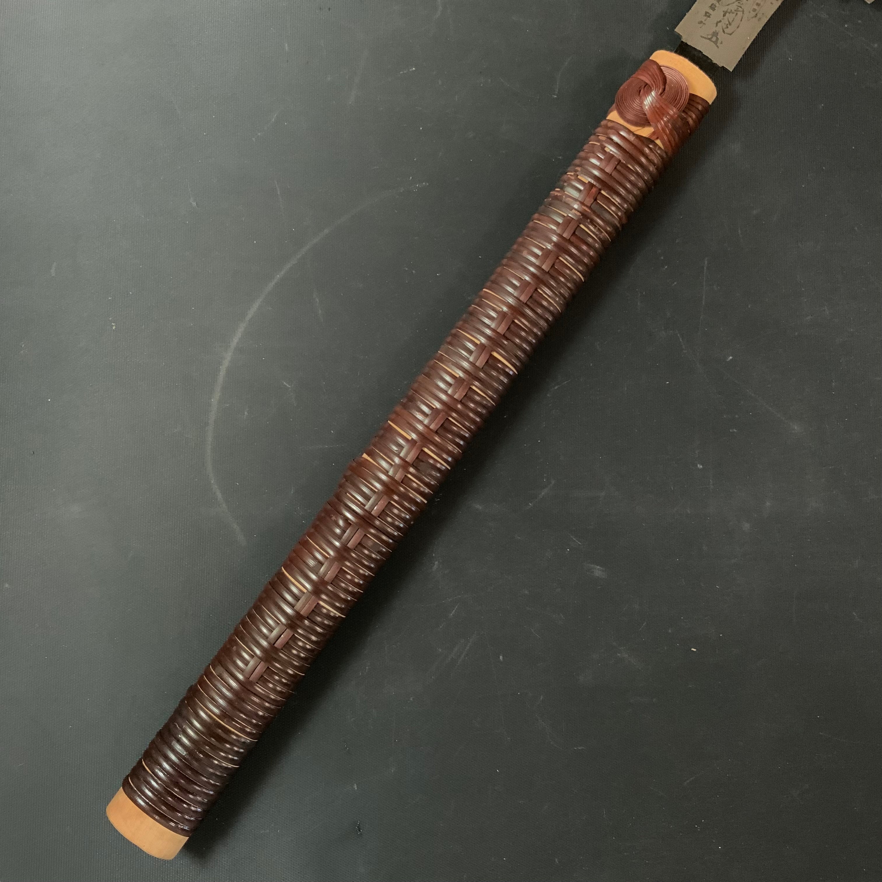 #R49 Ready to use! Old stock Double Edge Saw with Eddy Type Handles set by Kurashige 直ぐ使い 倉重栄助 目立 渦巻き柄 両刃鋸 270mm