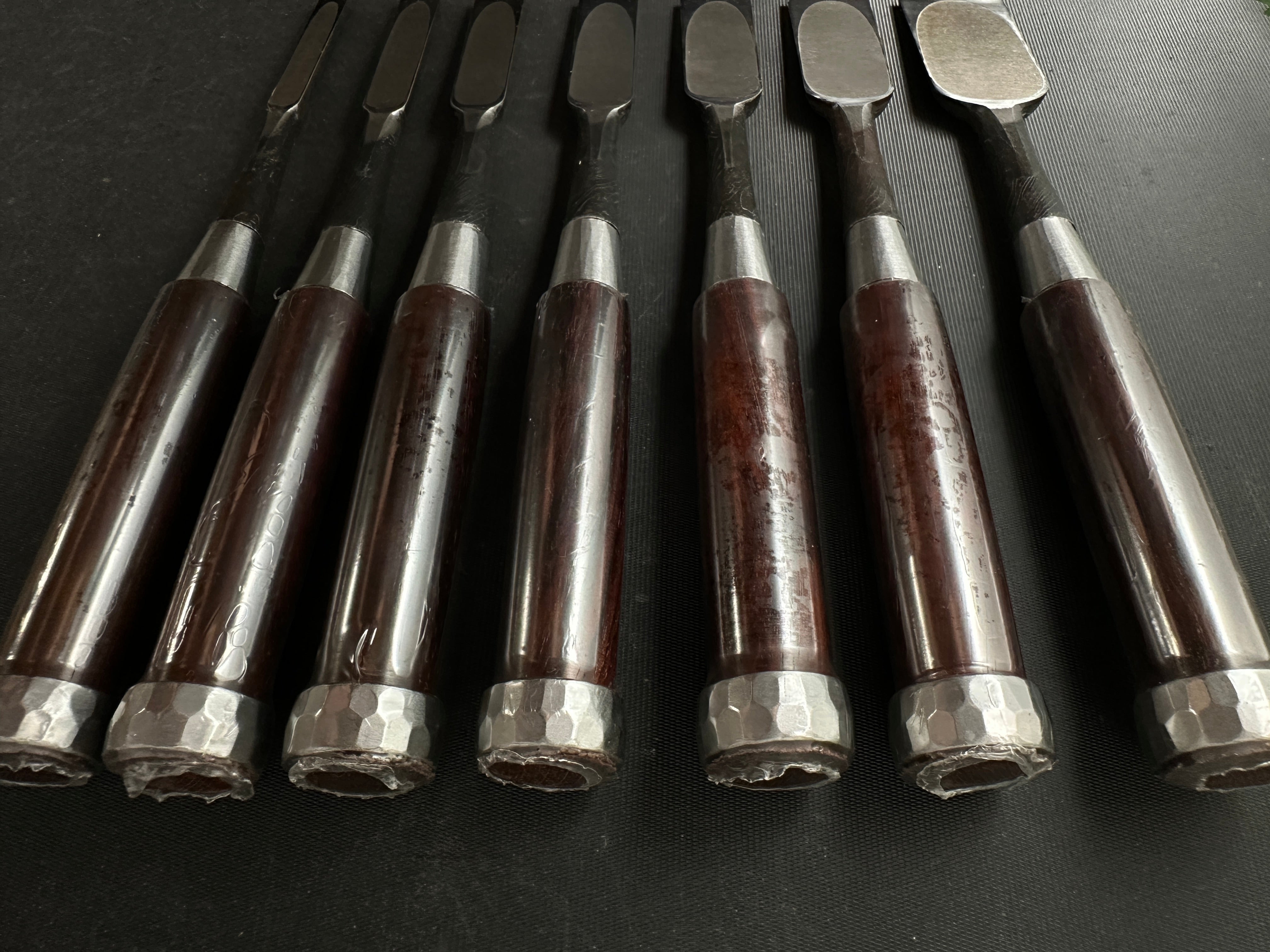 田斎木目特製 脇差ノミ 革袋付 田斎作 木目 脇差鑿 追入鑿 27mm