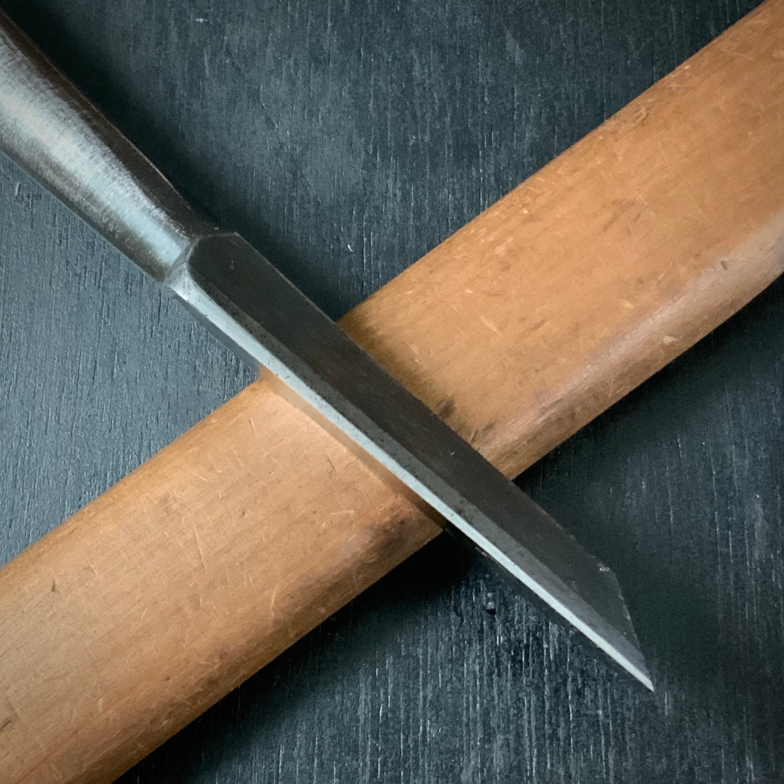 Hiromasa Timber chisels by Hasegawa Fujisaku 長谷川藤作氏 弘正 厚鑿 山アリ 24mm Atsunomi Yamaari