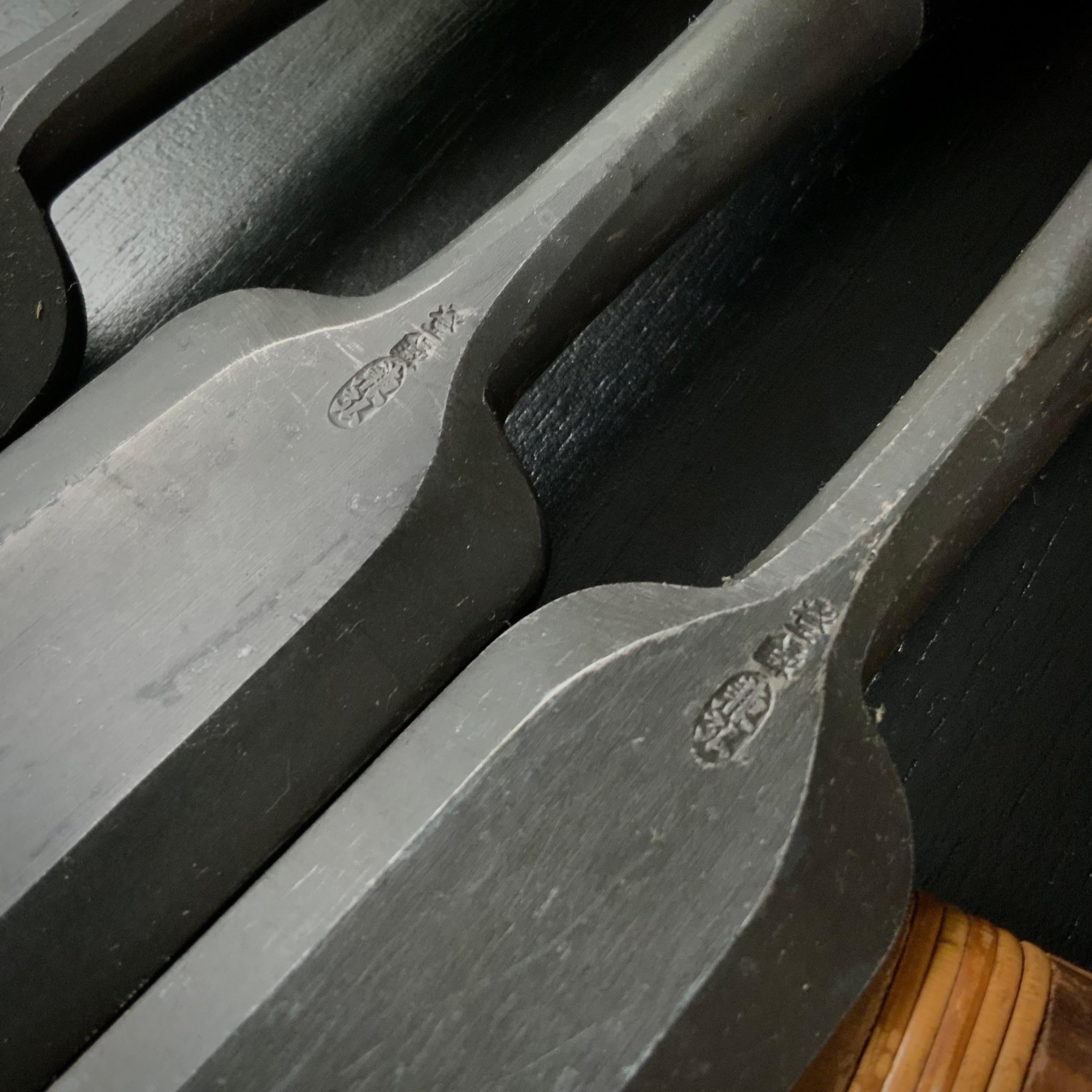 Kanehiro shorter Timber chisels with Traditional Japanese iron 兼弘 バラ 和鉄 半叩き鑿 Tatakinomi 36,42,48mm