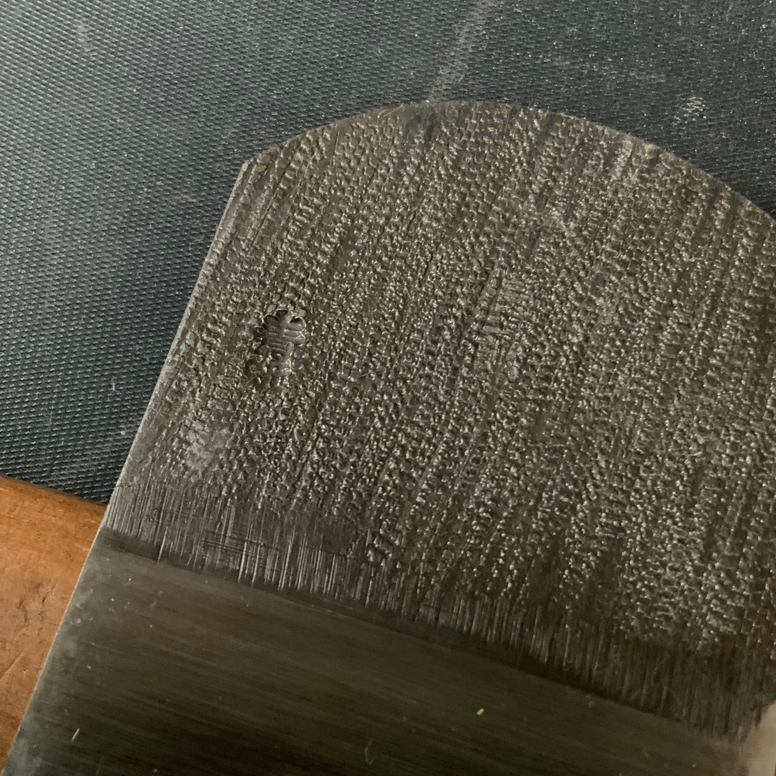 Old stock Chojiro Rabbet Plane ( Kiwa Kanna) with Blue steel. 掘出し物 長二郎 際鉋 右 赤樫台 54mm